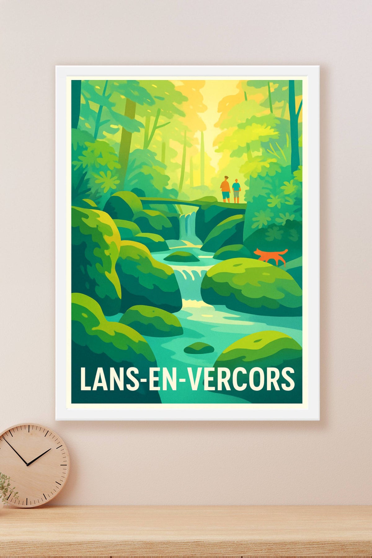 Affiche Lans-en-Vercors — Nature et Sérénité au Cœur de la Forêt · poster d'art de Lans-en-Vercors