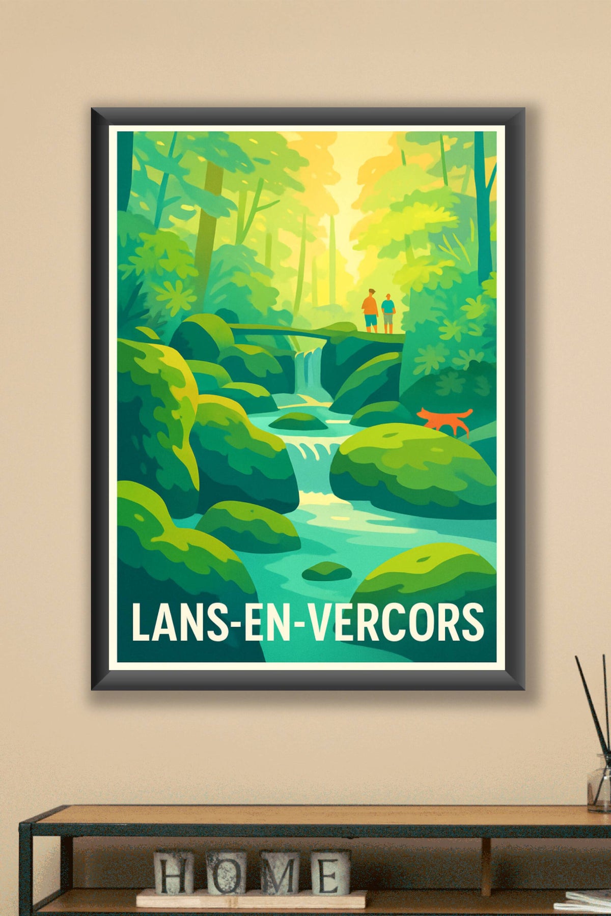 Affiche Lans-en-Vercors — Nature et Sérénité au Cœur de la Forêt · poster d'art de Lans-en-Vercors