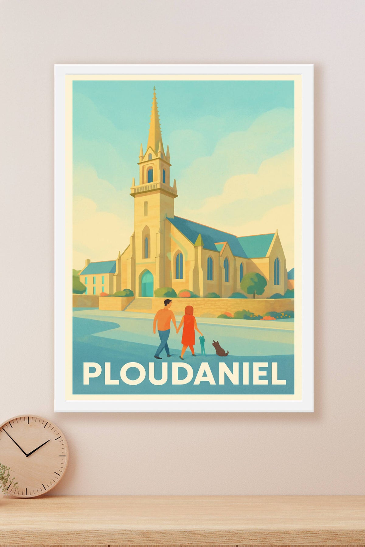 Affiche Ploudaniel — Charme et sérénité bretonne · poster d'art de Ploudaniel
