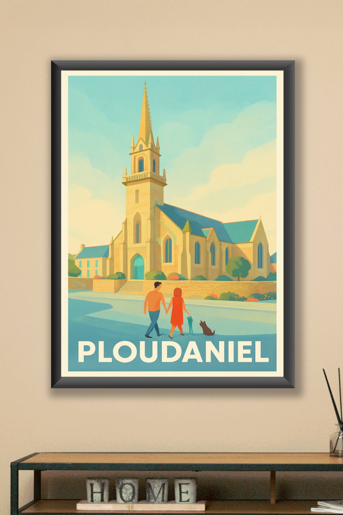 Affiche Ploudaniel — Charme et sérénité bretonne · poster d'art de Ploudaniel