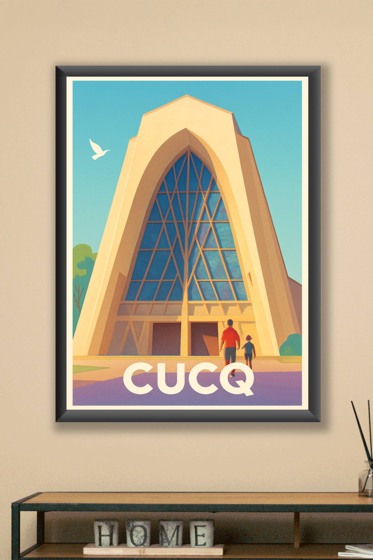 Affiche Cucq — Architecture emblématique et balade familiale · poster d'art de Cucq