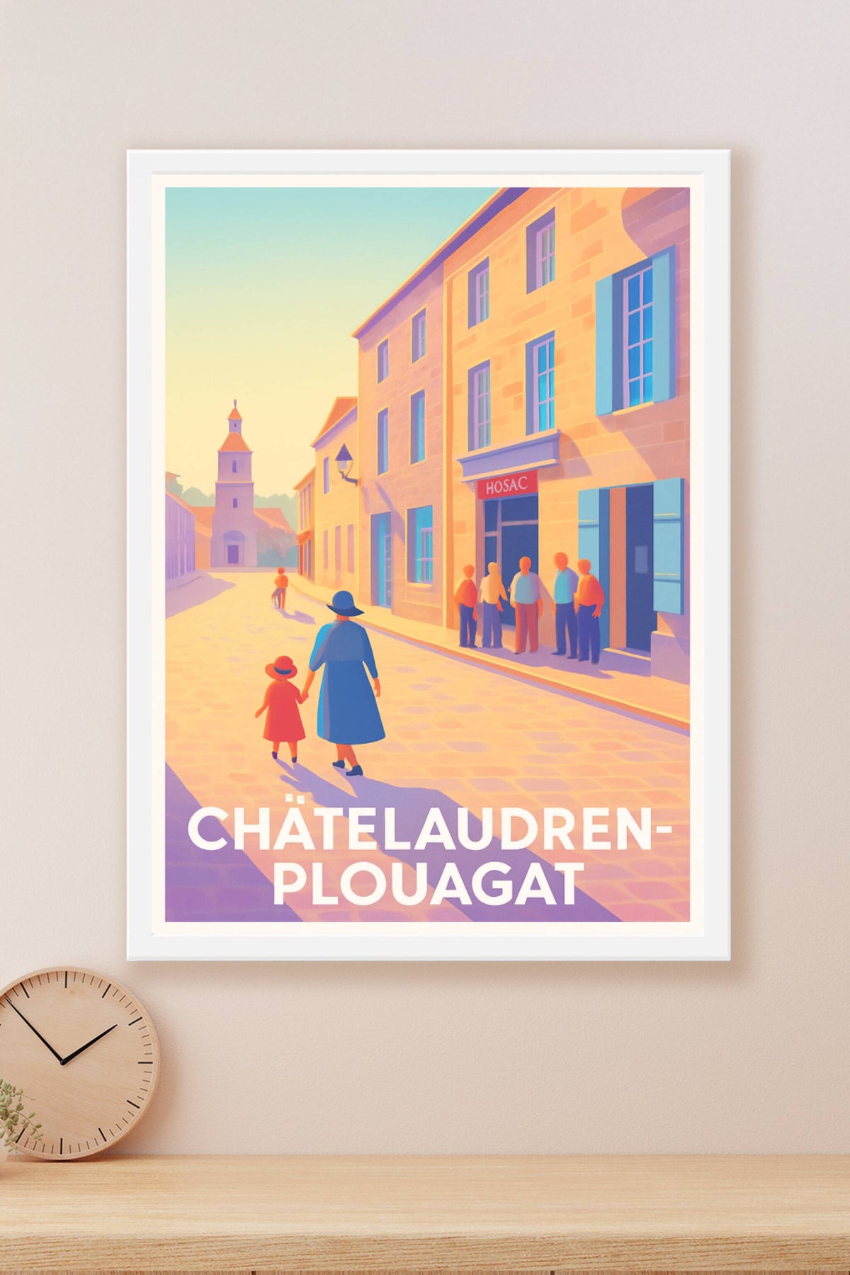Affiche Châtelaudren-Plouagat — Flânerie en Pays de Brocéliande · poster d'art de Châtelaudren-Plouagat
