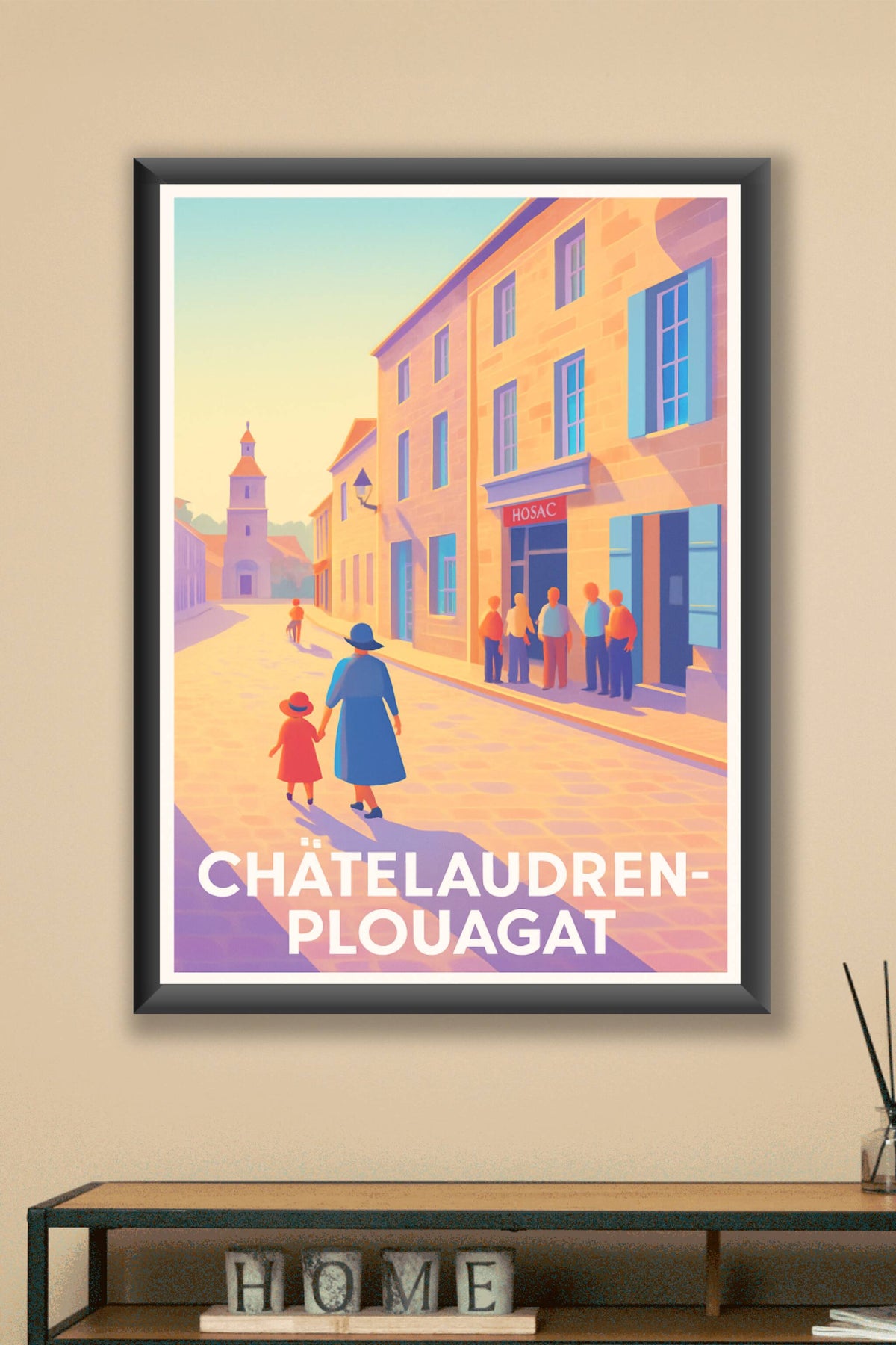 Affiche Châtelaudren-Plouagat — Flânerie en Pays de Brocéliande · poster d'art de Châtelaudren-Plouagat
