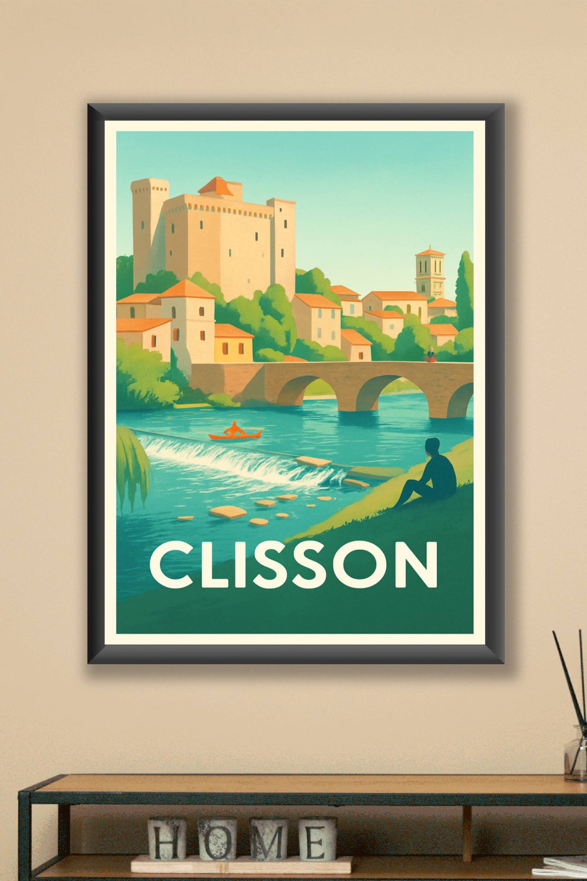 Affiche Clisson — Charme historique au bord de la Sèvre · poster d'art de Clisson