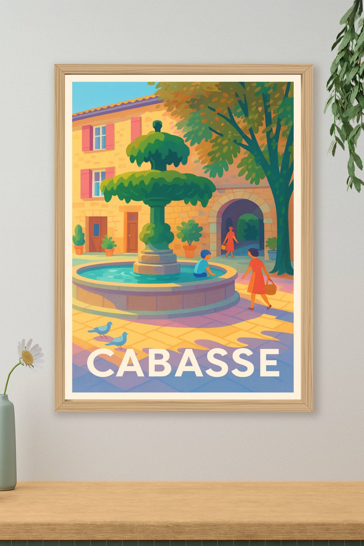 Affiche Cabasse — Charme et douceur provençale · poster d'art de Cabasse