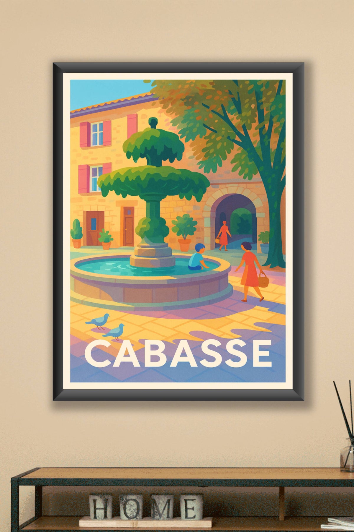 Affiche Cabasse — Charme et douceur provençale · poster d'art de Cabasse
