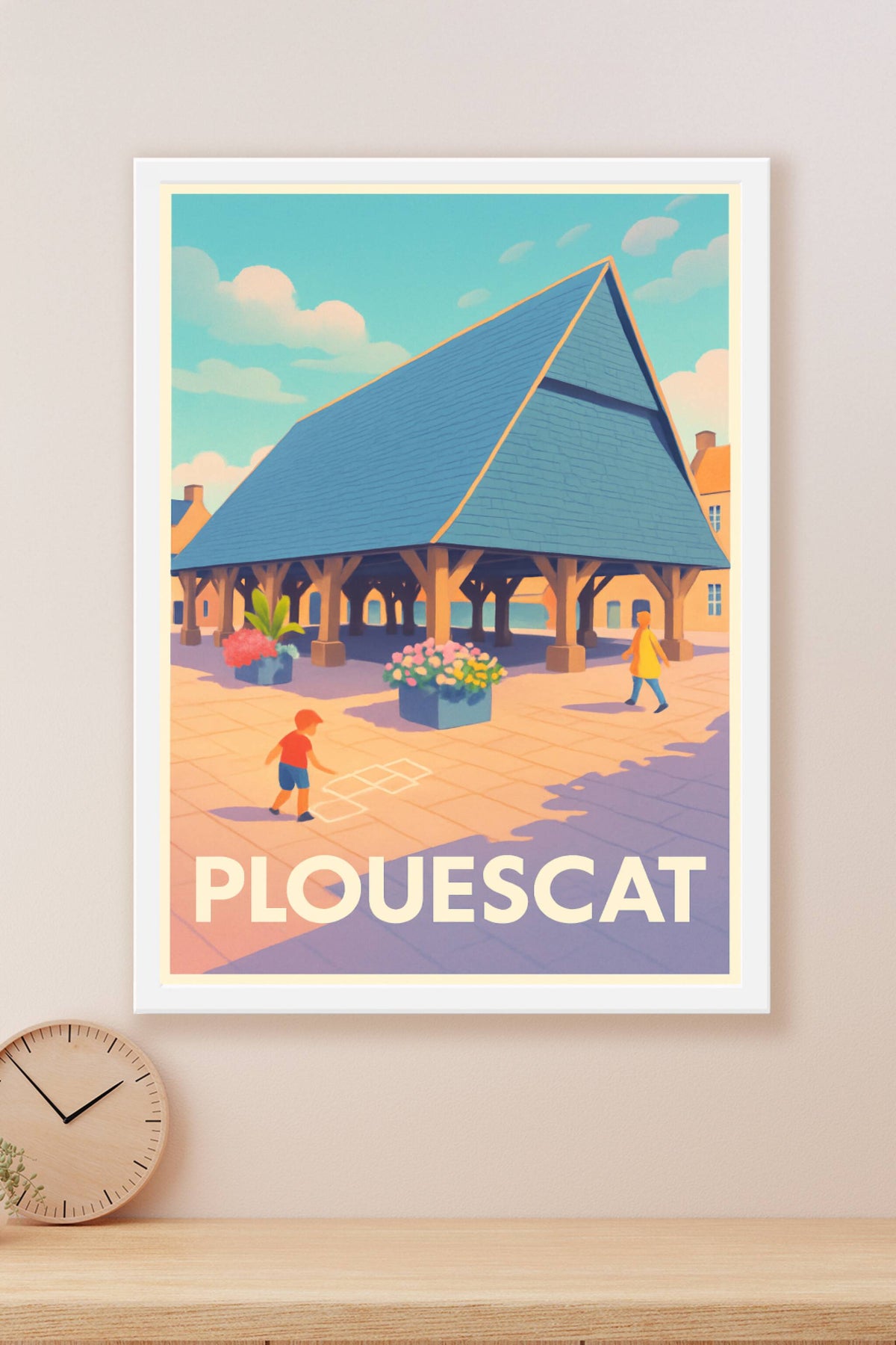 Affiche Plouescat — Charme et simplicité bretonne · poster d'art de Plouescat