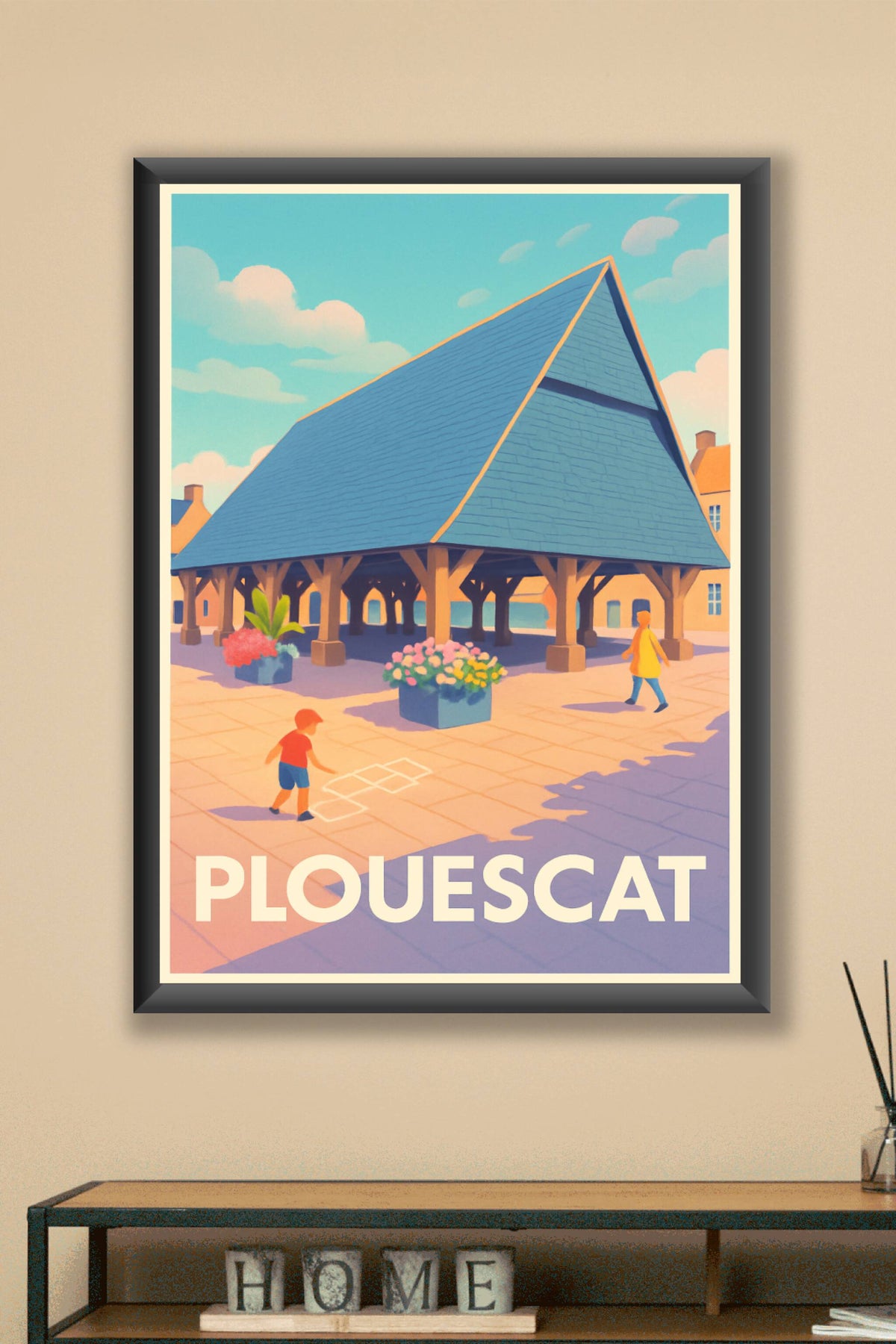 Affiche Plouescat — Charme et simplicité bretonne · poster d'art de Plouescat