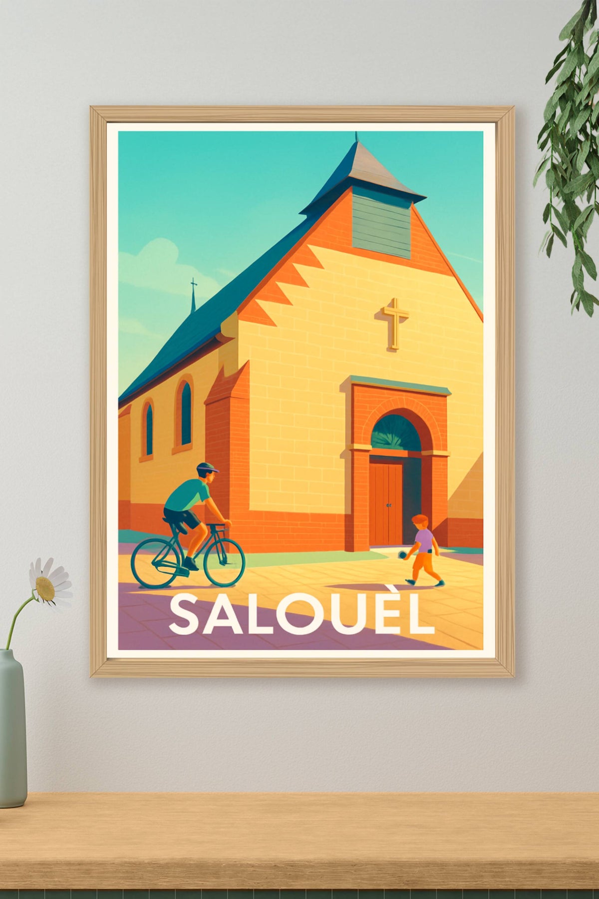 Affiche Salouèl — Charme et sérénité au cœur du village · poster d'art de Salouèl