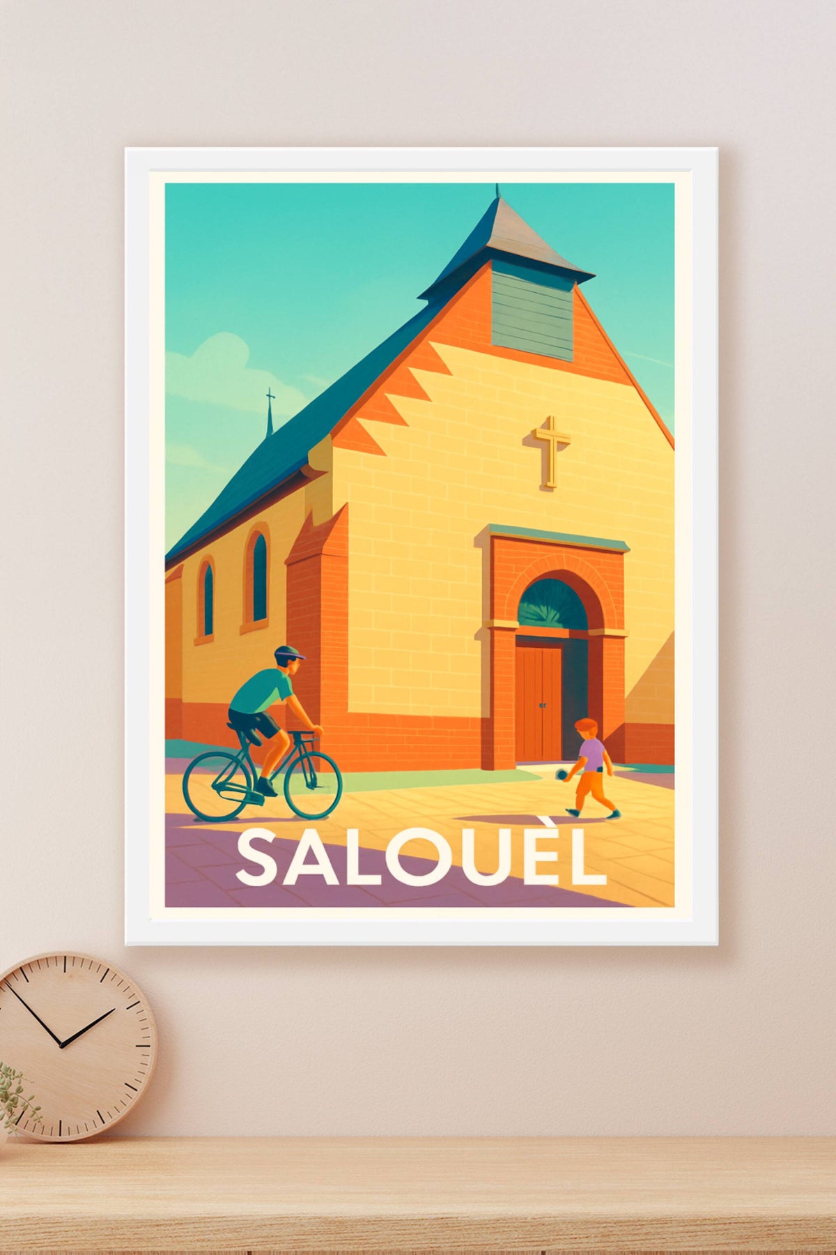 Affiche Salouèl — Charme et sérénité au cœur du village · poster d'art de Salouèl