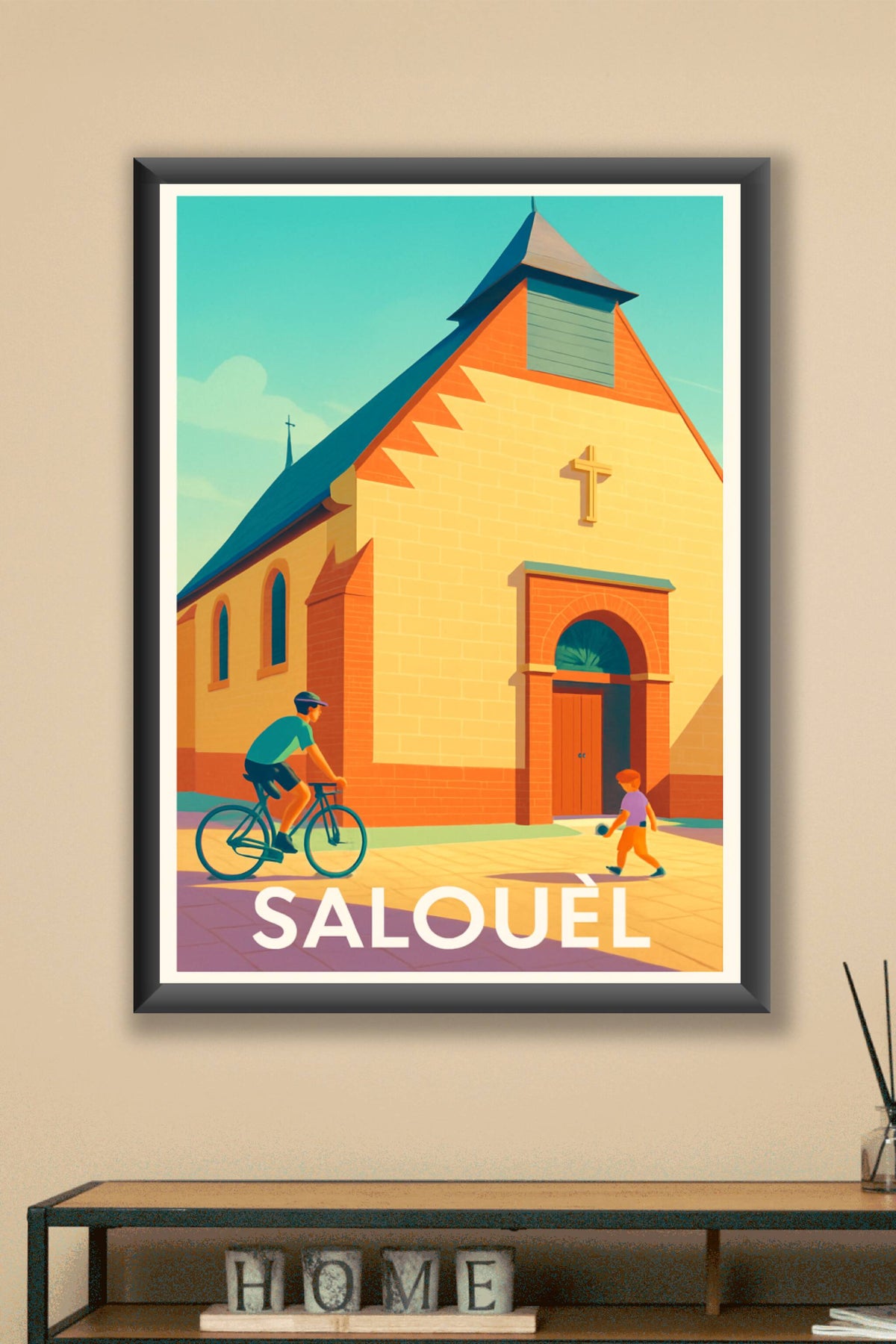 Affiche Salouèl — Charme et sérénité au cœur du village · poster d'art de Salouèl
