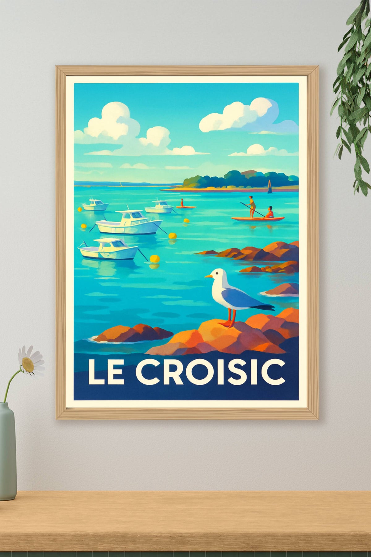 Affiche Le Croisic — Évasion maritime et douceur bretonne · poster d'art de Le Croisic