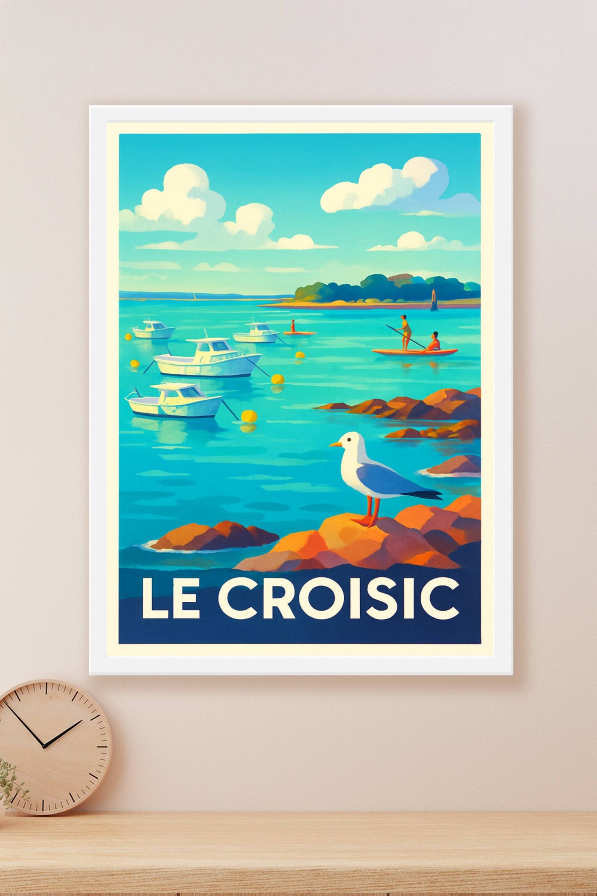 Affiche Le Croisic — Évasion maritime et douceur bretonne · poster d'art de Le Croisic