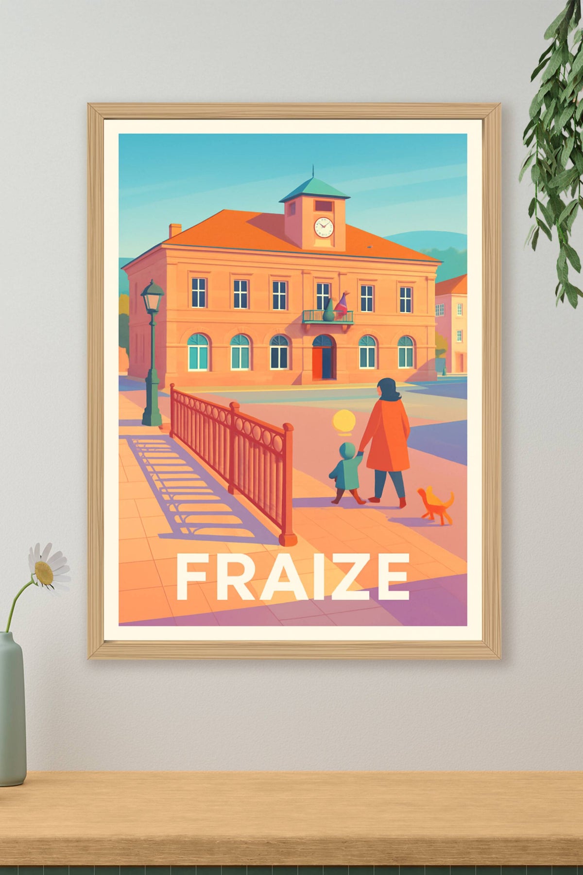 Affiche Fraize — Douceur et charme d'une ville paisible · poster d'art de Fraize