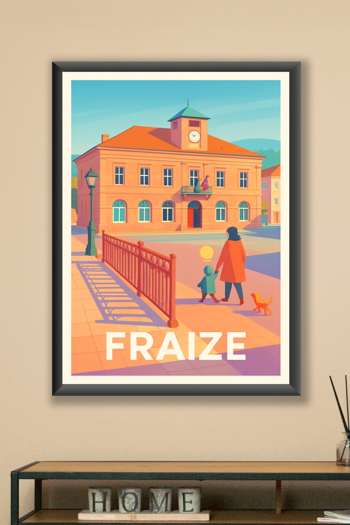 Affiche Fraize — Douceur et charme d'une ville paisible · poster d'art de Fraize