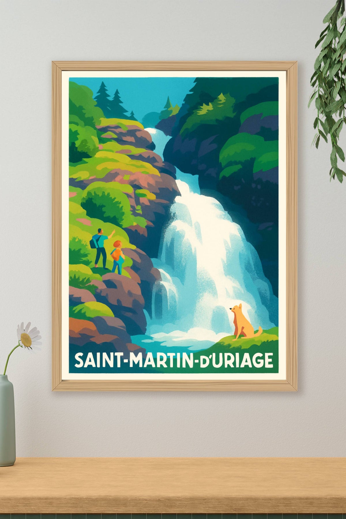 Affiche Saint-Martin-d'Uriage — Émerveillement au cœur de la nature · poster d'art de Saint-Martin-d'Uriage