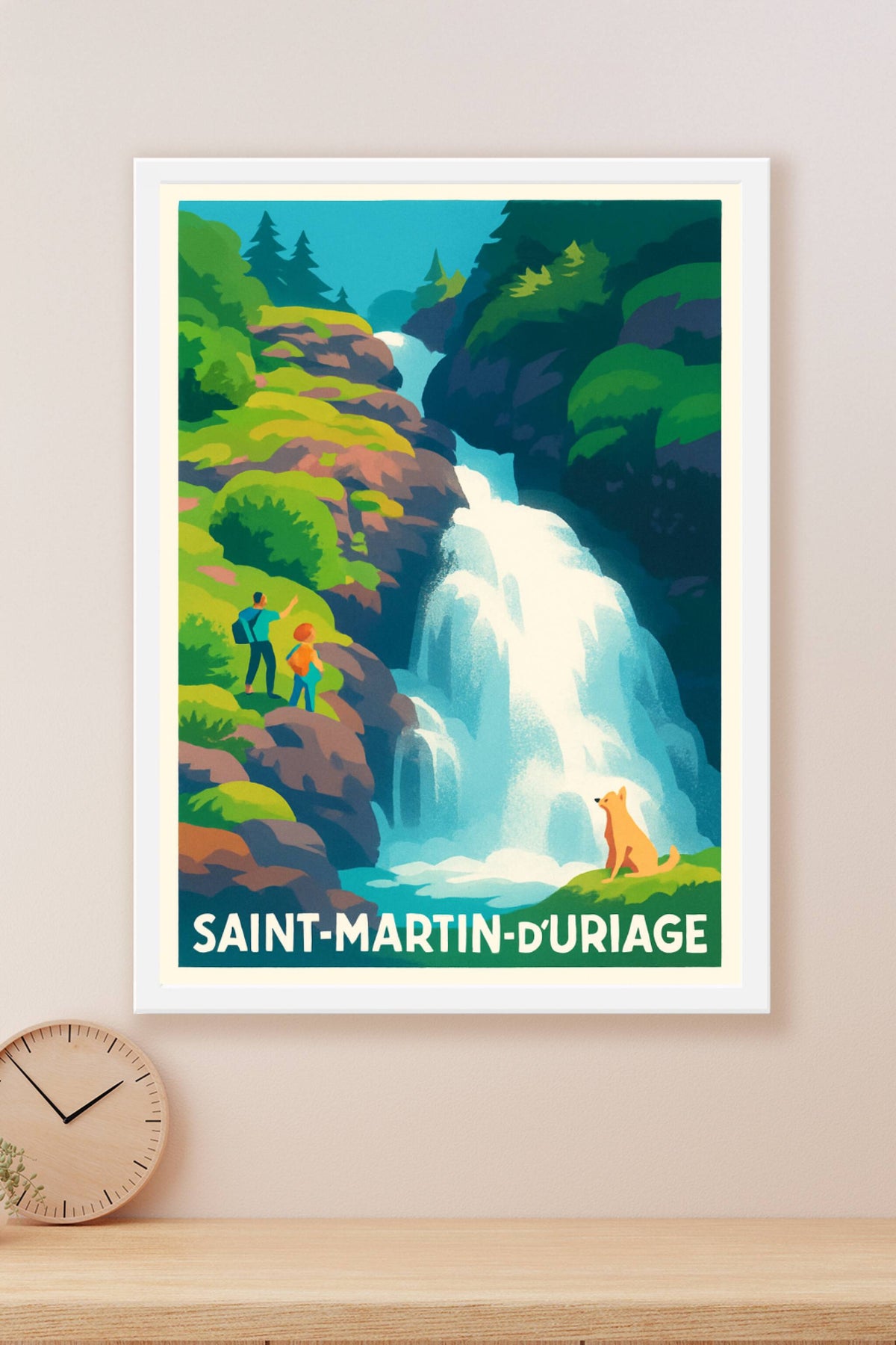Affiche Saint-Martin-d'Uriage — Émerveillement au cœur de la nature · poster d'art de Saint-Martin-d'Uriage
