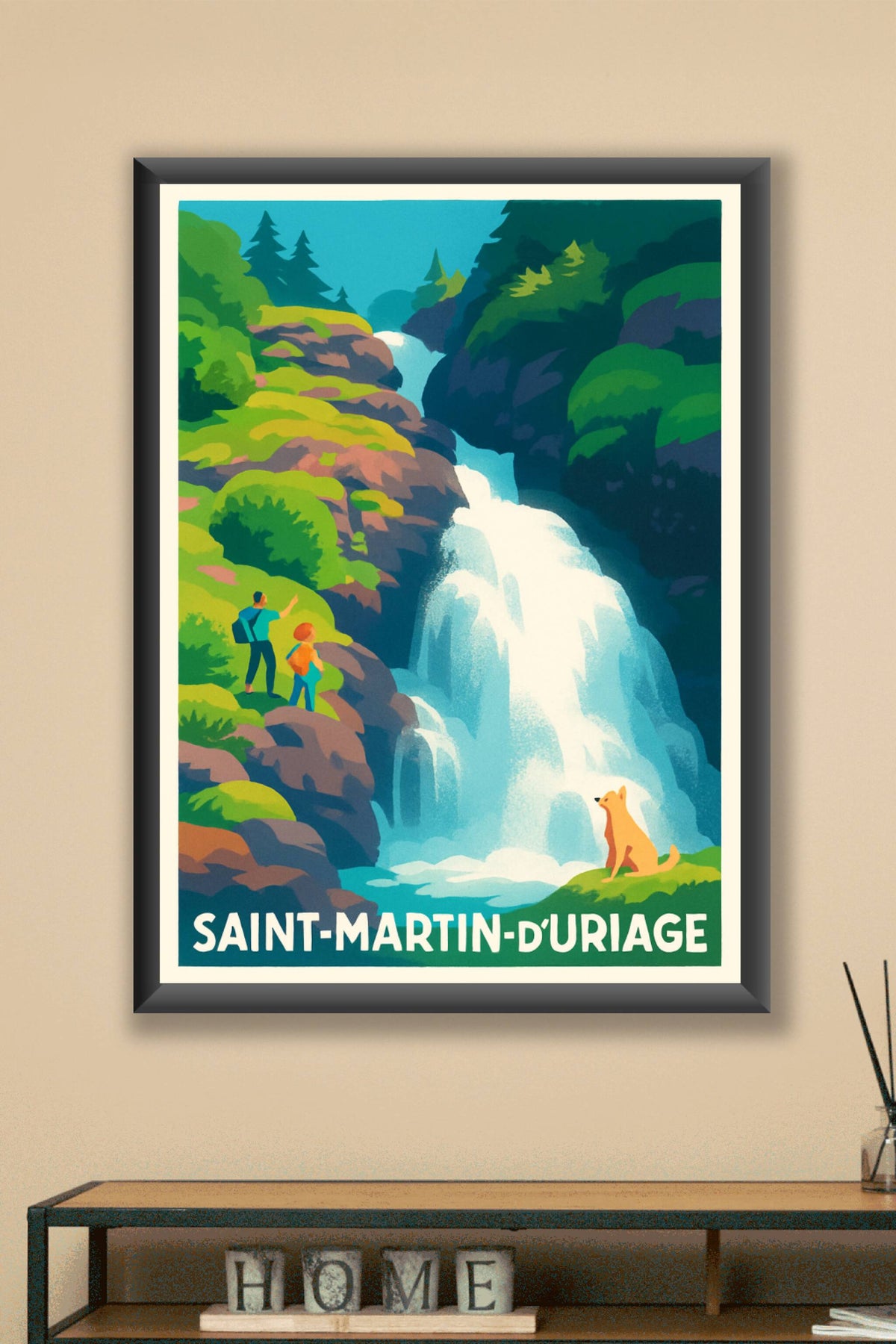 Affiche Saint-Martin-d'Uriage — Émerveillement au cœur de la nature · poster d'art de Saint-Martin-d'Uriage