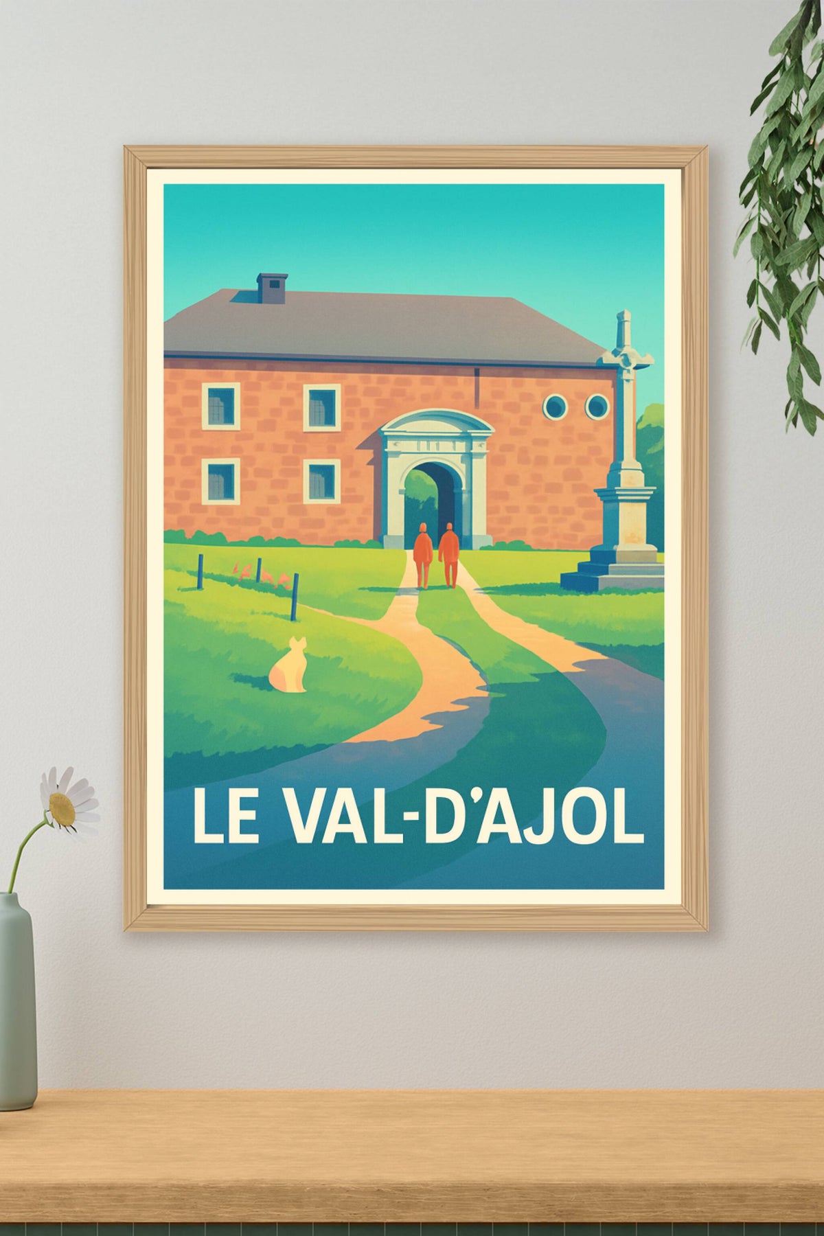 Affiche Le Val-d'Ajol — Tranquillité et patrimoine en Lorraine · poster d'art de Le Val-d'Ajol