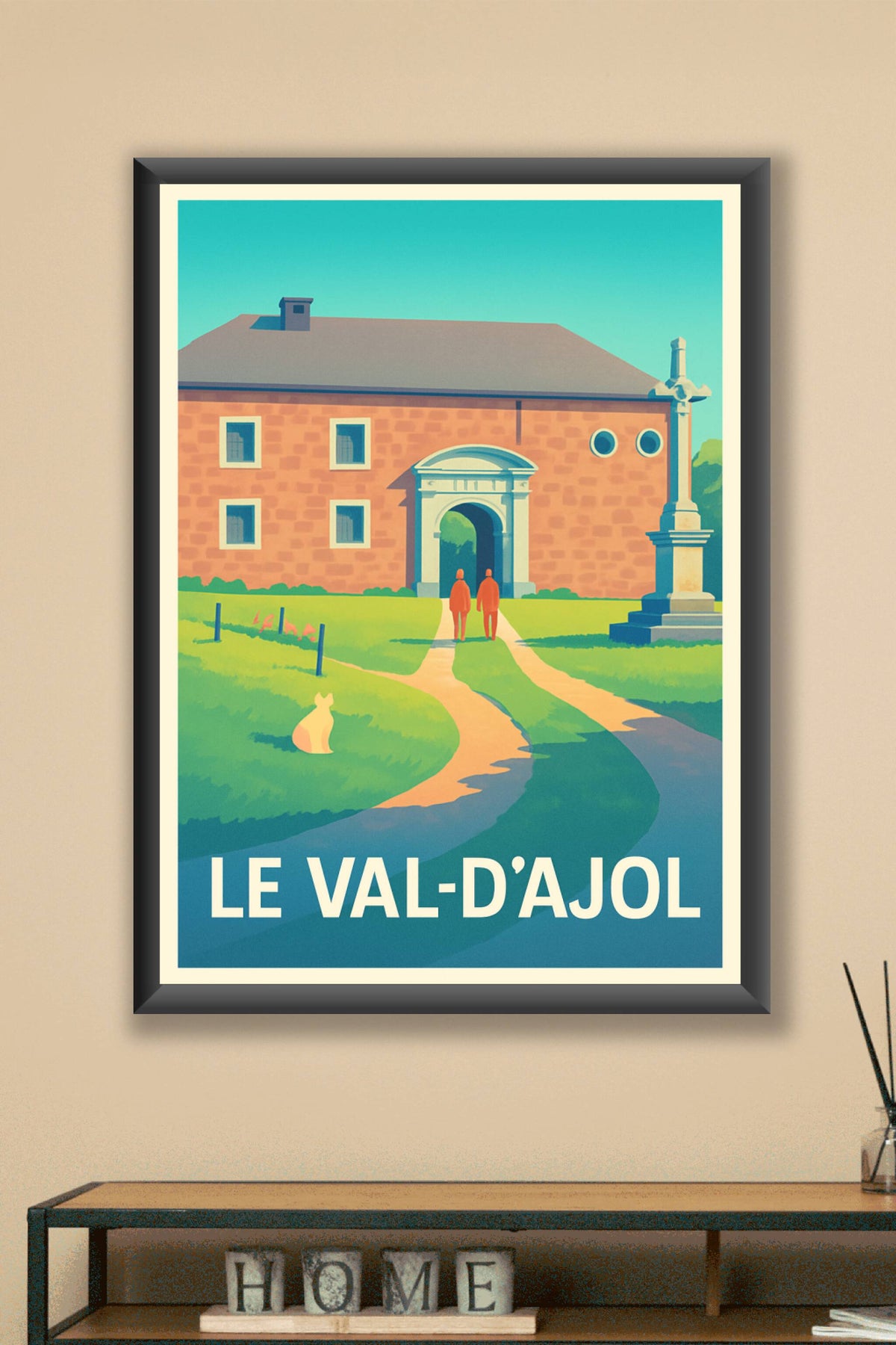 Affiche Le Val-d'Ajol — Tranquillité et patrimoine en Lorraine · poster d'art de Le Val-d'Ajol