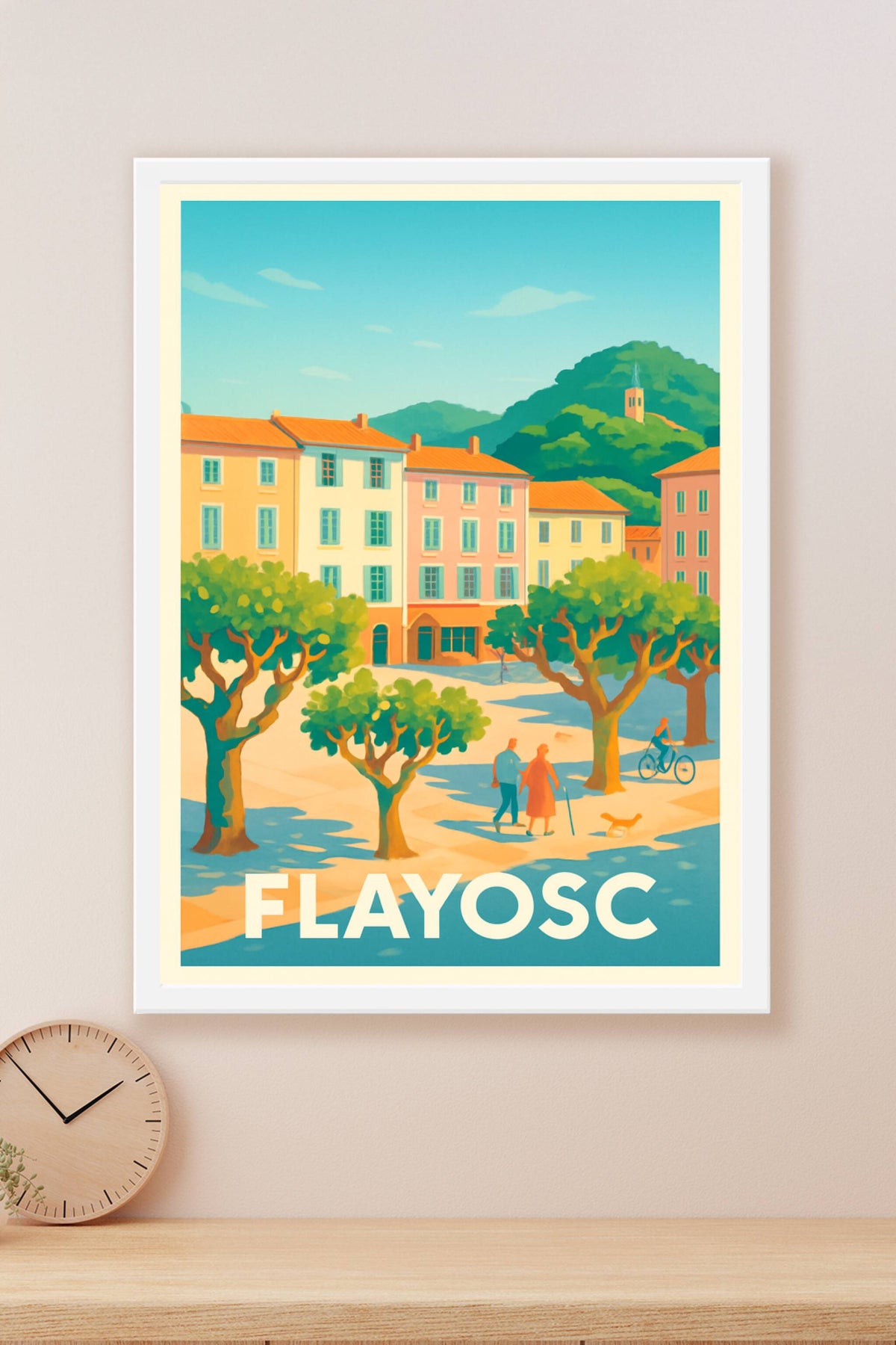 Affiche Flayosc — Charme Provençal et douceur de vivre · poster d'art de Flayosc