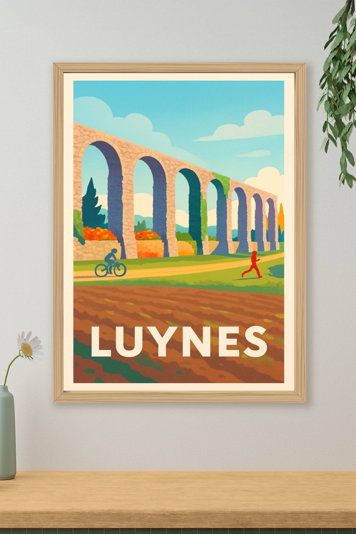 Affiche Luynes — Harmonie entre nature et patrimoine · poster d'art de Luynes