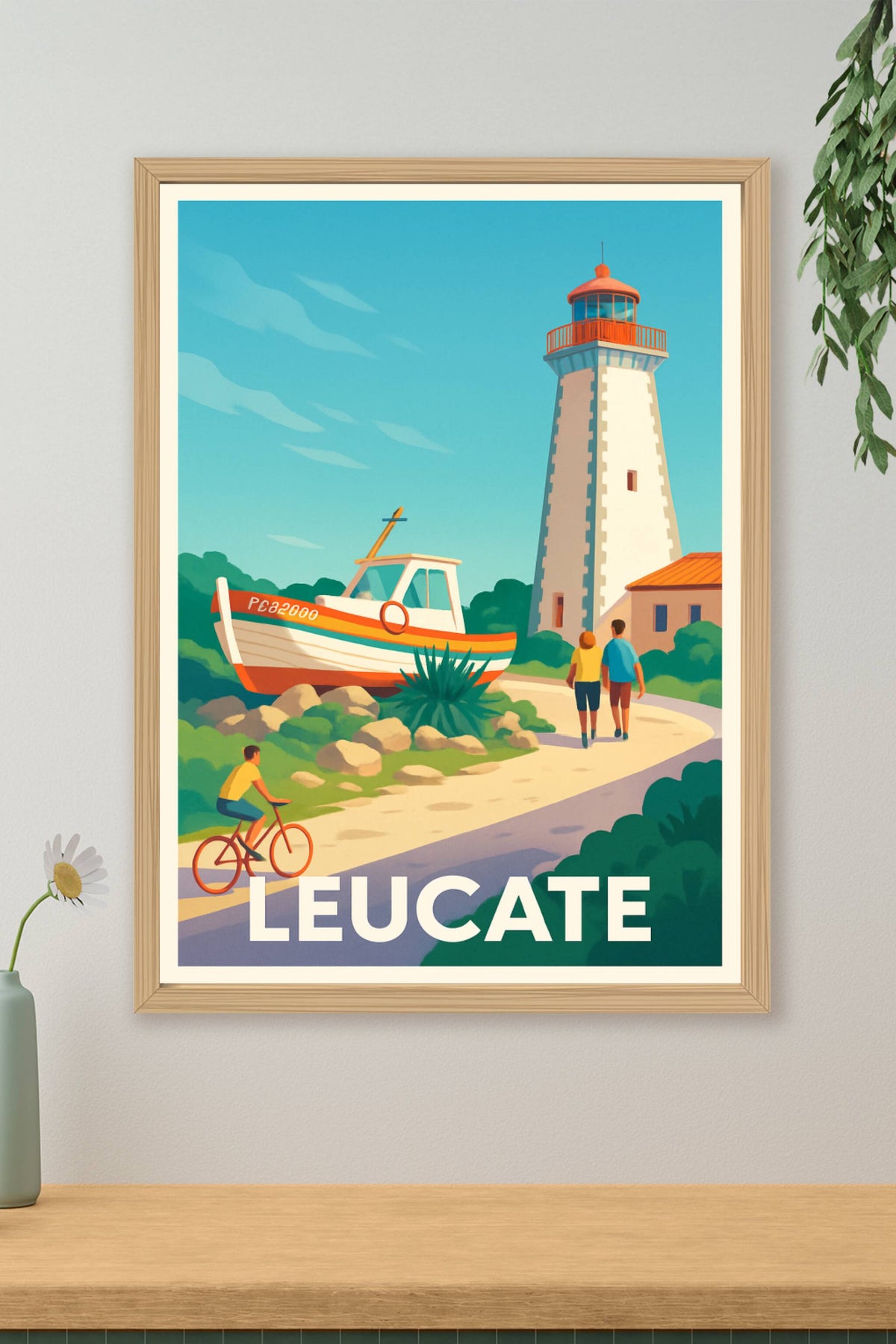 Affiche Leucate — Ambiance maritime et balades au phare · poster d'art de Leucate