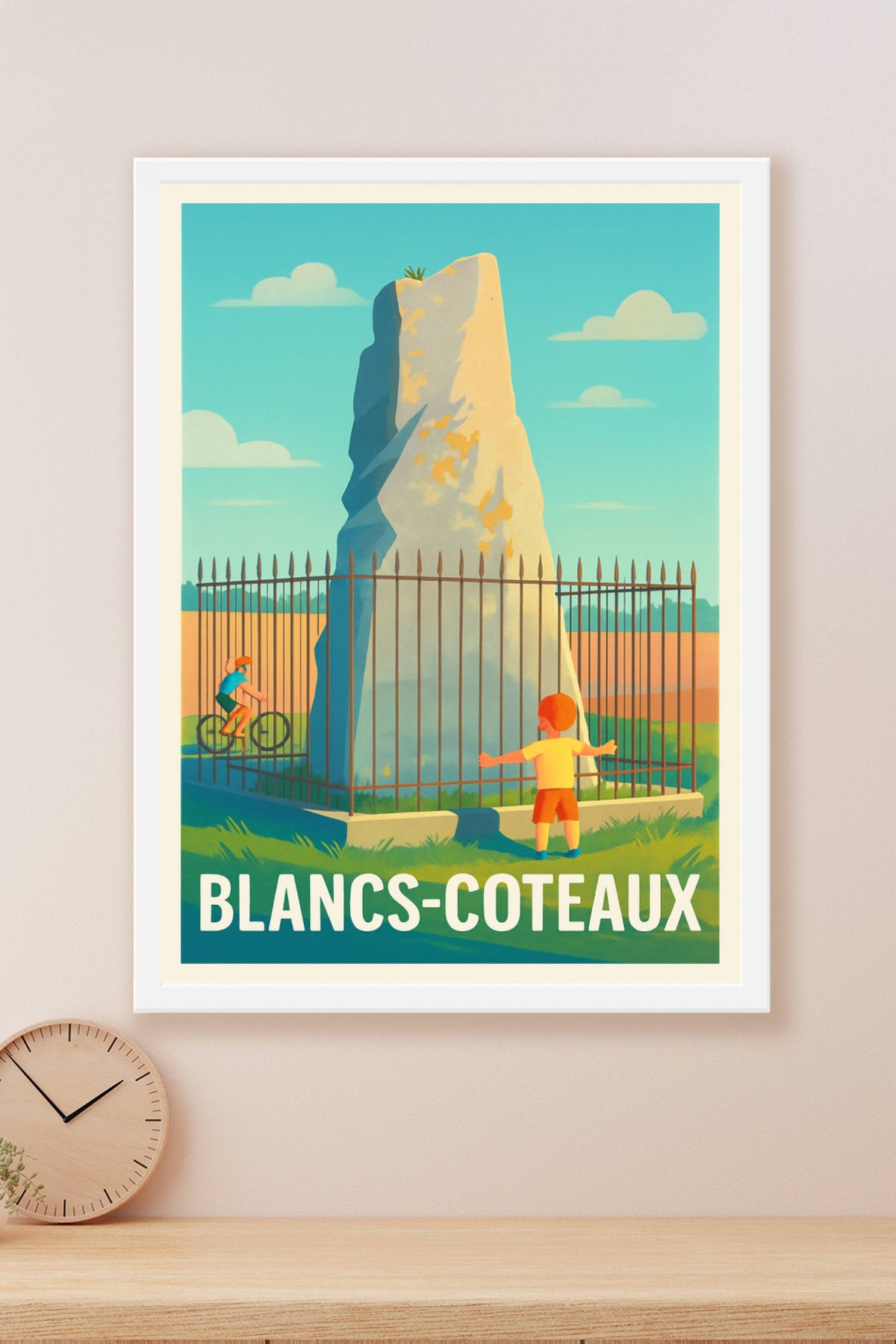 Affiche Blancs-Coteaux — Une scène champêtre pleine d'histoires · poster d'art de Blancs-Coteaux