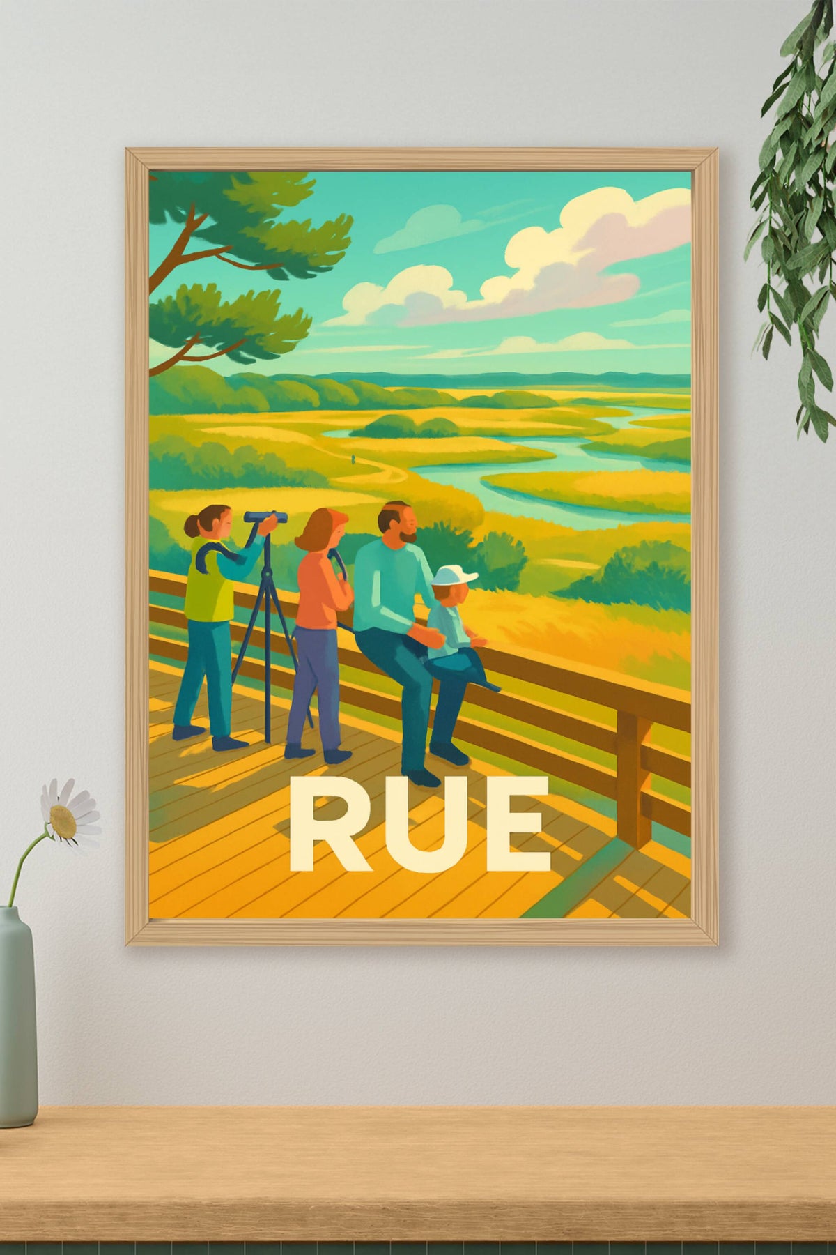 Affiche Rue — Émerveillement au cœur de la nature · poster d'art de Rue