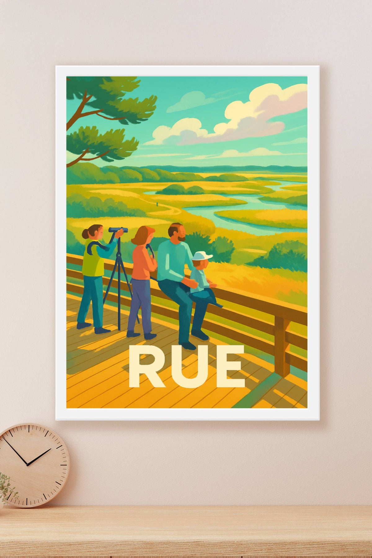 Affiche Rue — Émerveillement au cœur de la nature · poster d'art de Rue