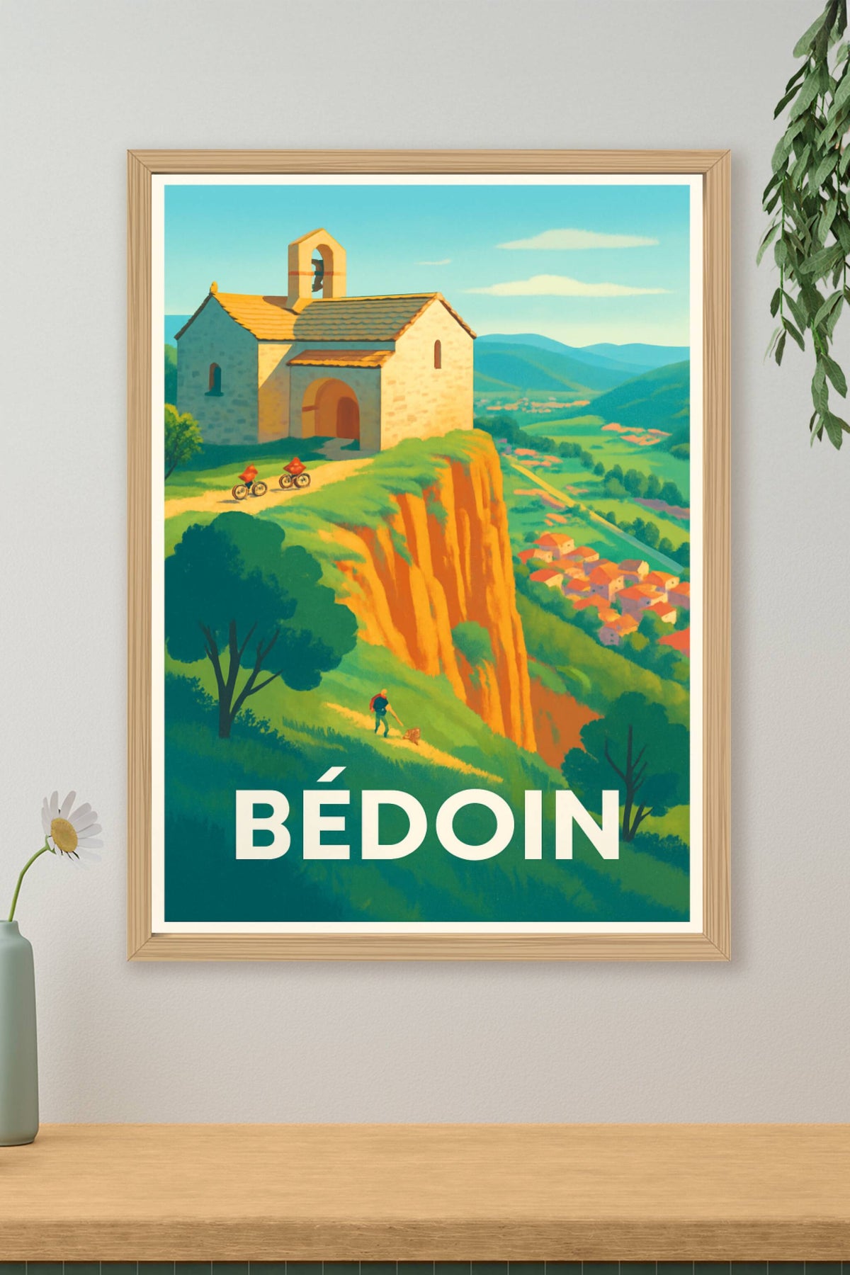Affiche Bédoin — Escapade au sommet du Ventoux · poster d'art de Bédoin