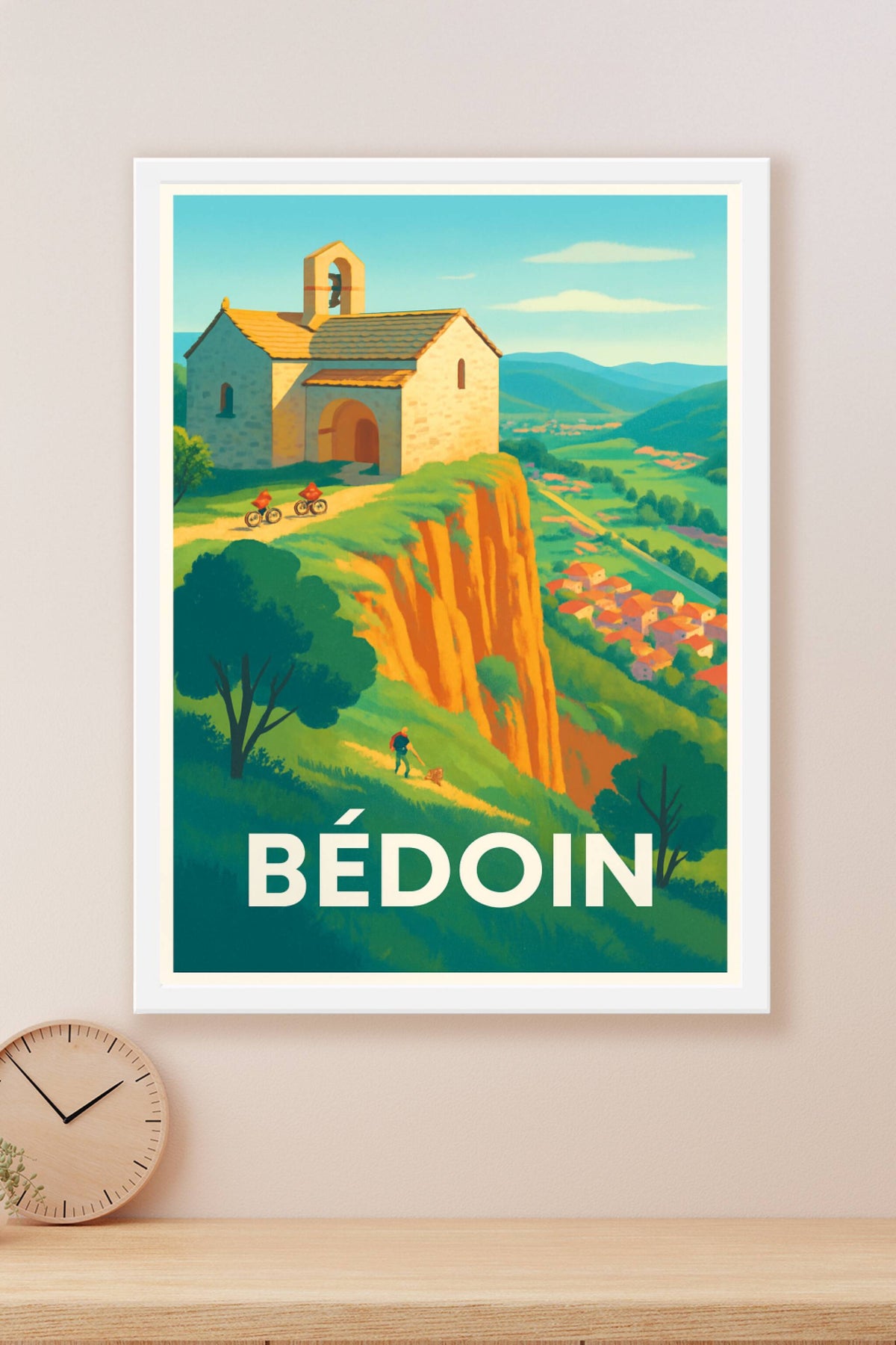 Affiche Bédoin — Escapade au sommet du Ventoux · poster d'art de Bédoin