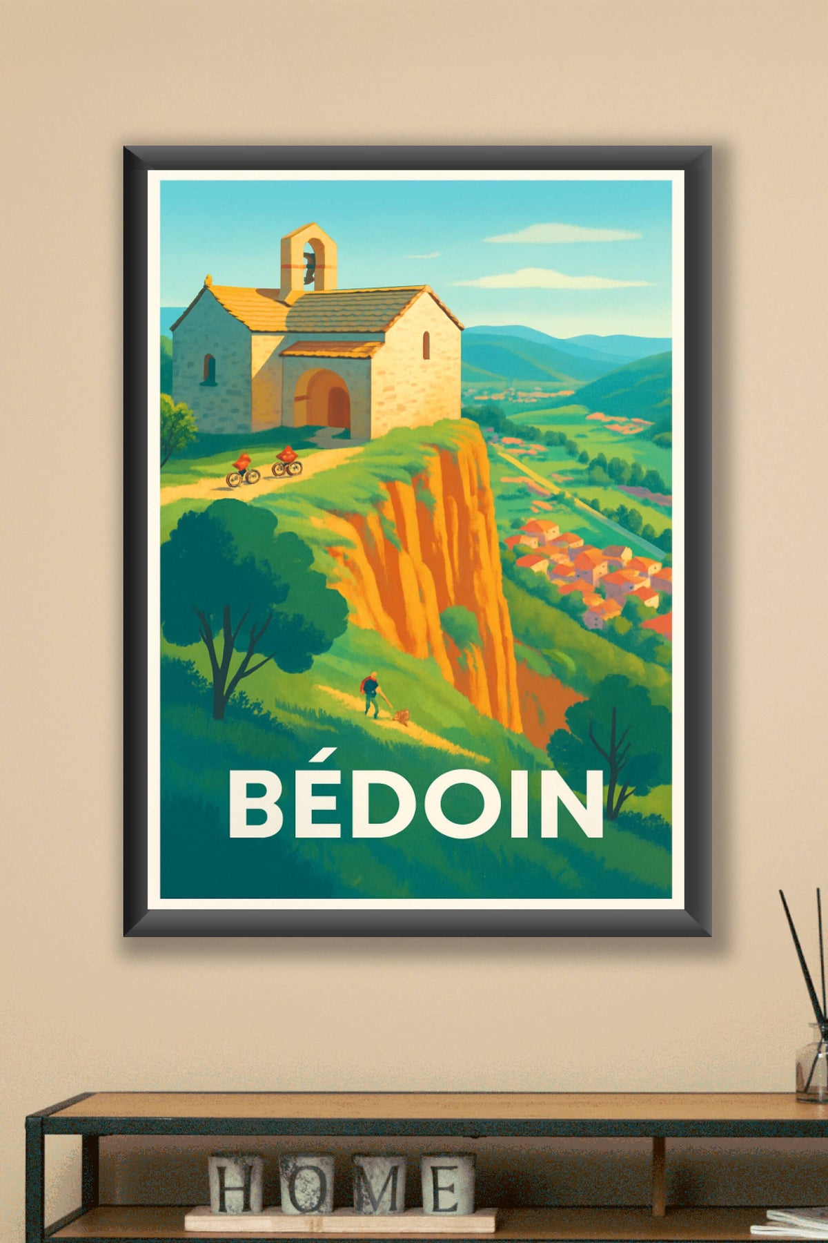 Affiche Bédoin — Escapade au sommet du Ventoux · poster d'art de Bédoin