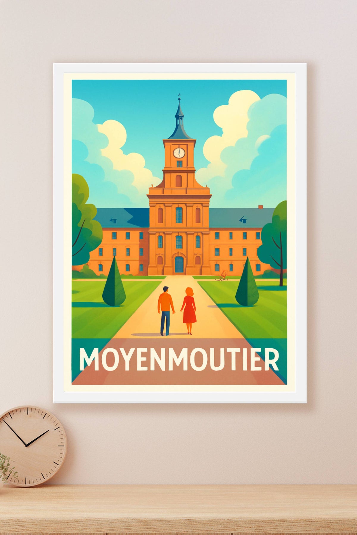 Affiche Moyenmoutier — Élégance historique au cœur de la Lorraine · poster d'art de Moyenmoutier