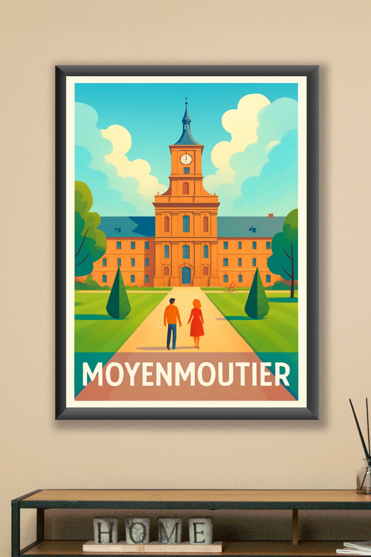 Affiche Moyenmoutier — Élégance historique au cœur de la Lorraine · poster d'art de Moyenmoutier