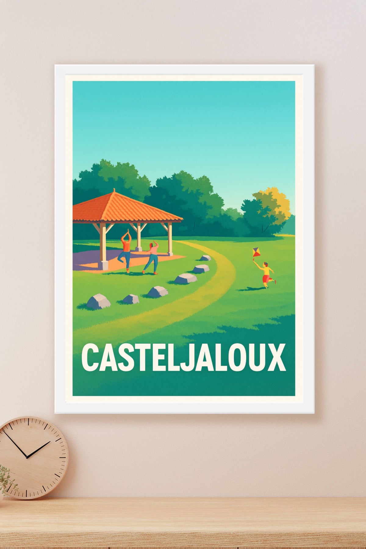 Affiche Casteljaloux — Escapade nature et détente · poster d'art de Casteljaloux