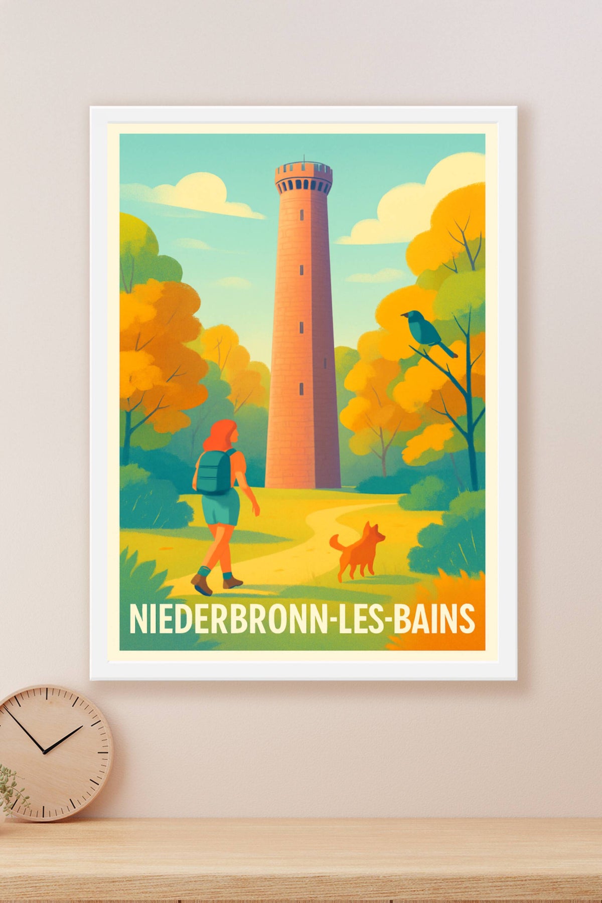 Affiche Niederbronn-les-Bains — Échappée nature et détente · poster d'art de Niederbronn-les-Bains
