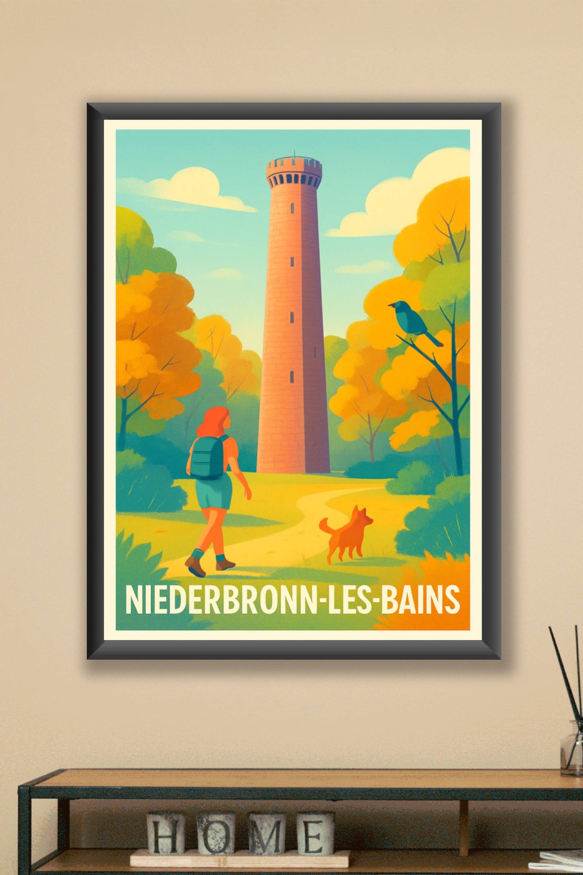 Affiche Niederbronn-les-Bains — Échappée nature et détente · poster d'art de Niederbronn-les-Bains