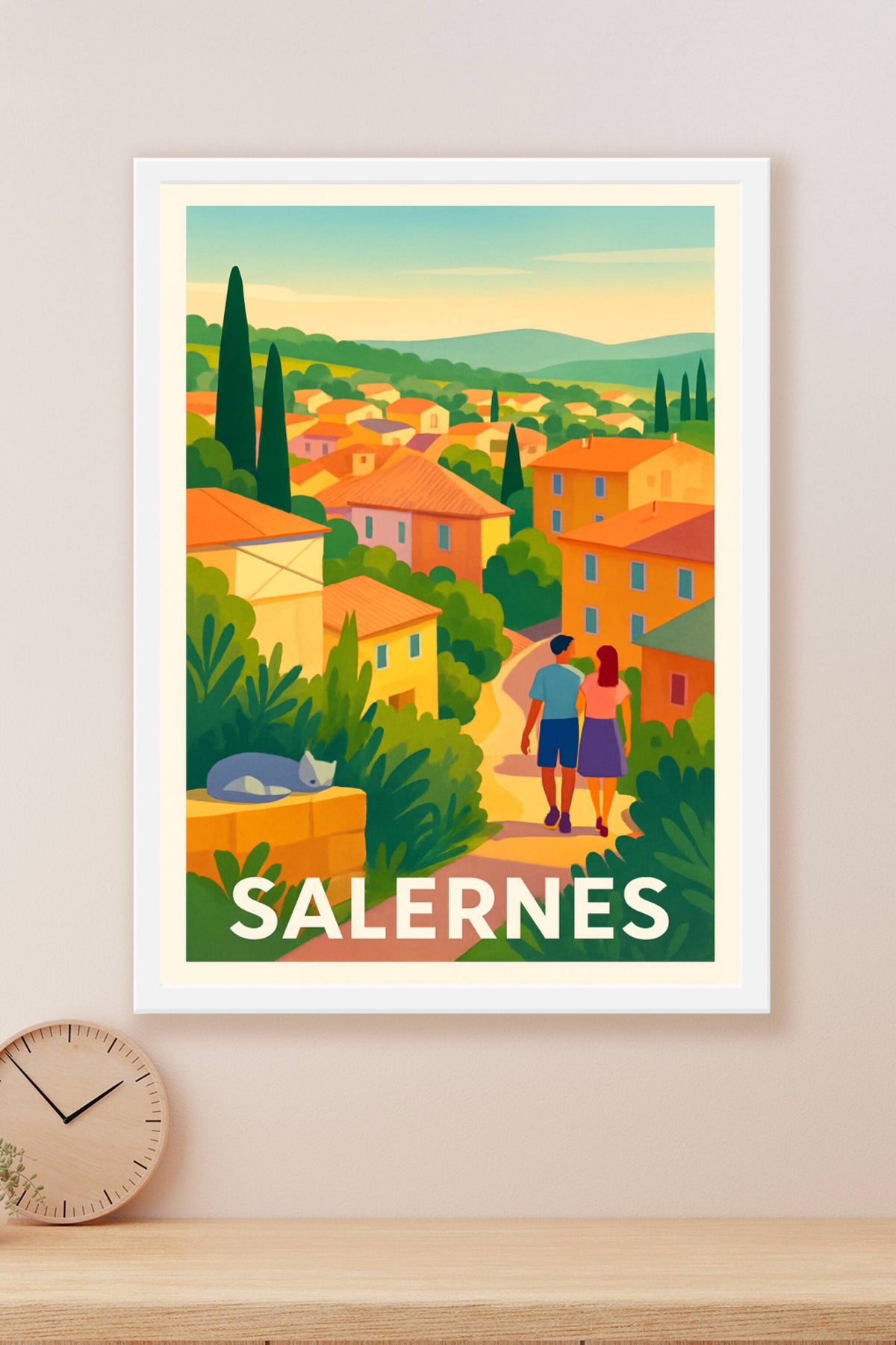 Affiche Salernes — Douceur de vie en Provence · poster d'art de Salernes