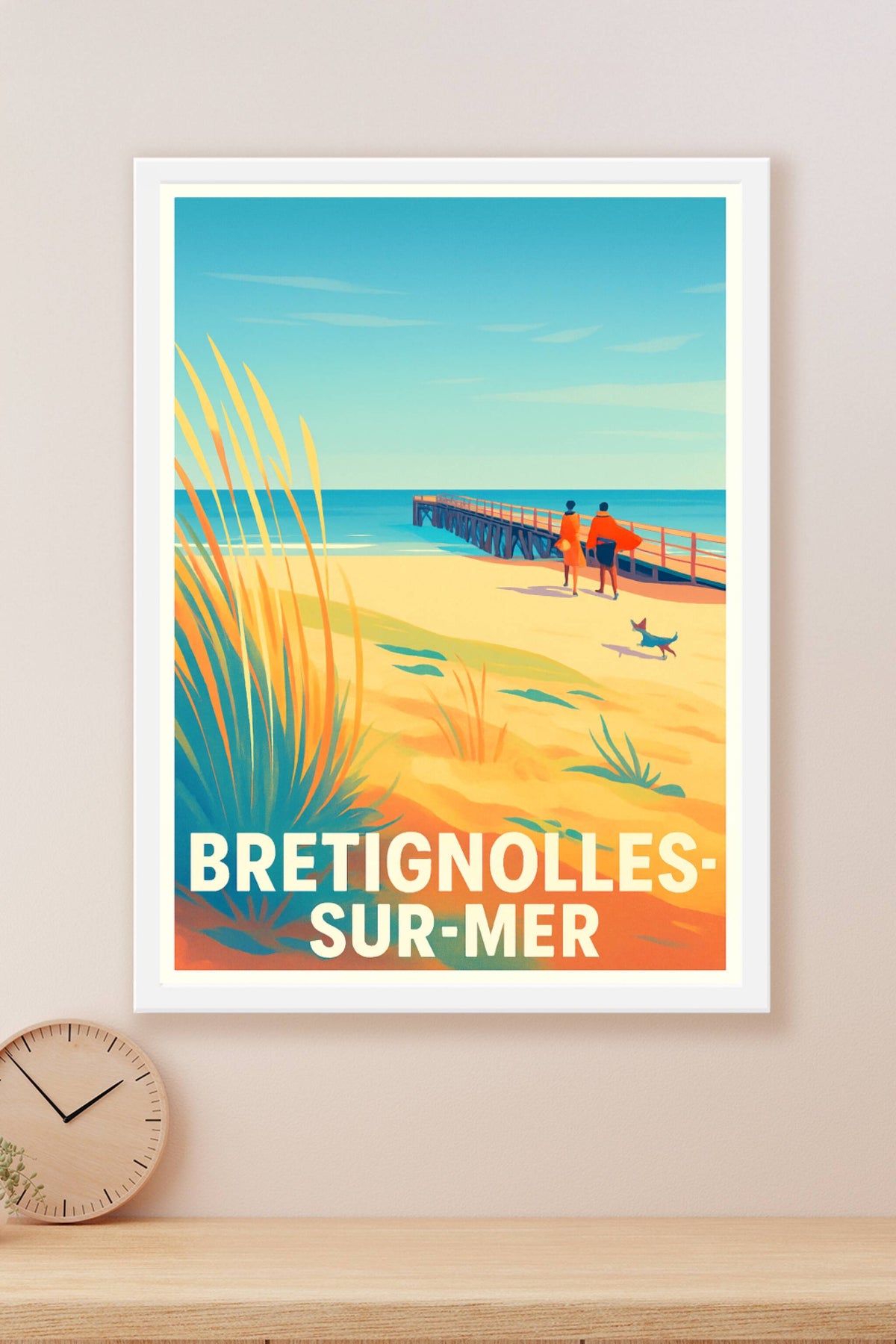 Affiche Bretignolles-sur-Mer — Douceur et sérénité au bord de l'océan · poster d'art de Bretignolles-sur-Mer