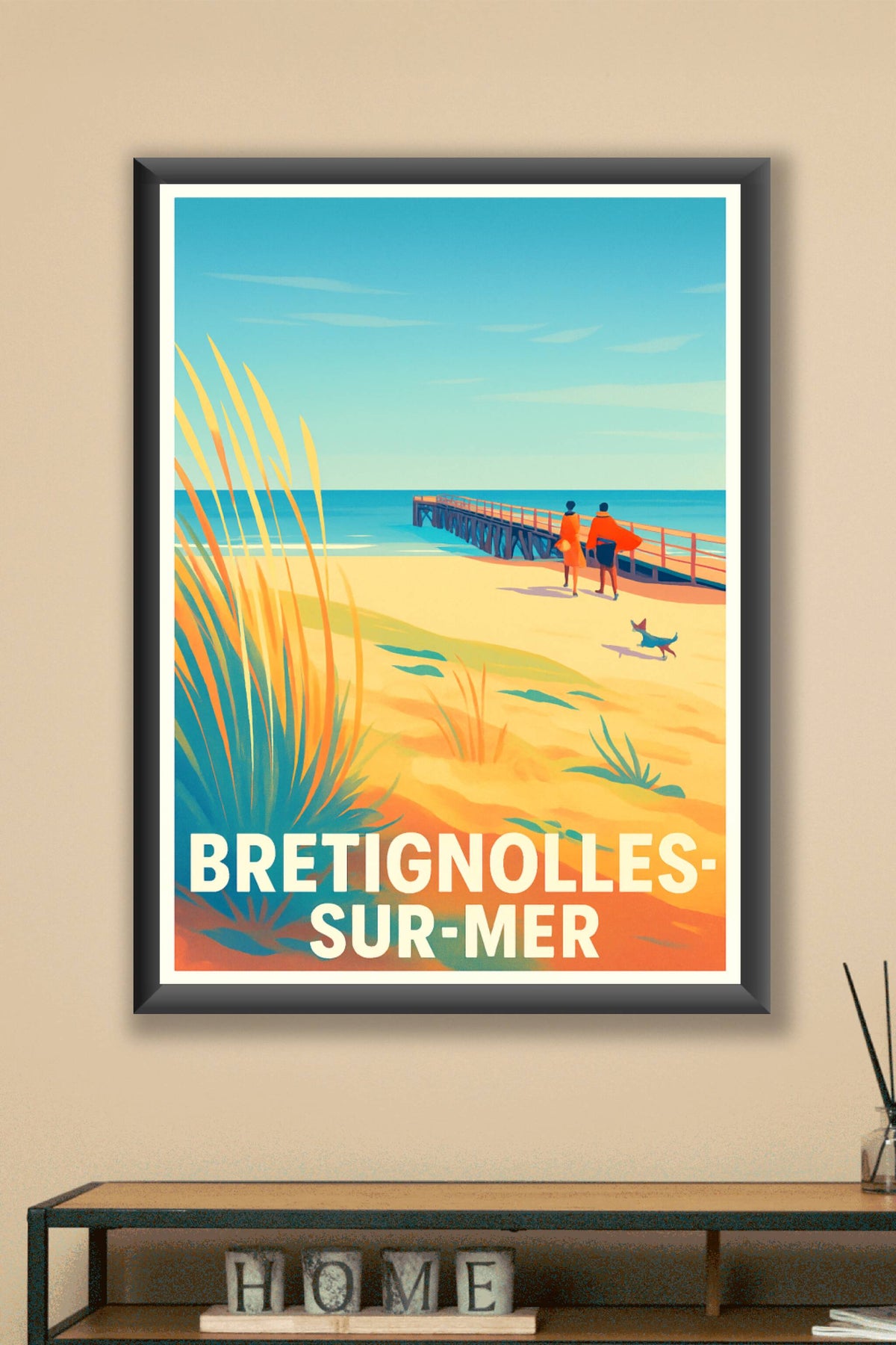 Affiche Bretignolles-sur-Mer — Douceur et sérénité au bord de l'océan · poster d'art de Bretignolles-sur-Mer