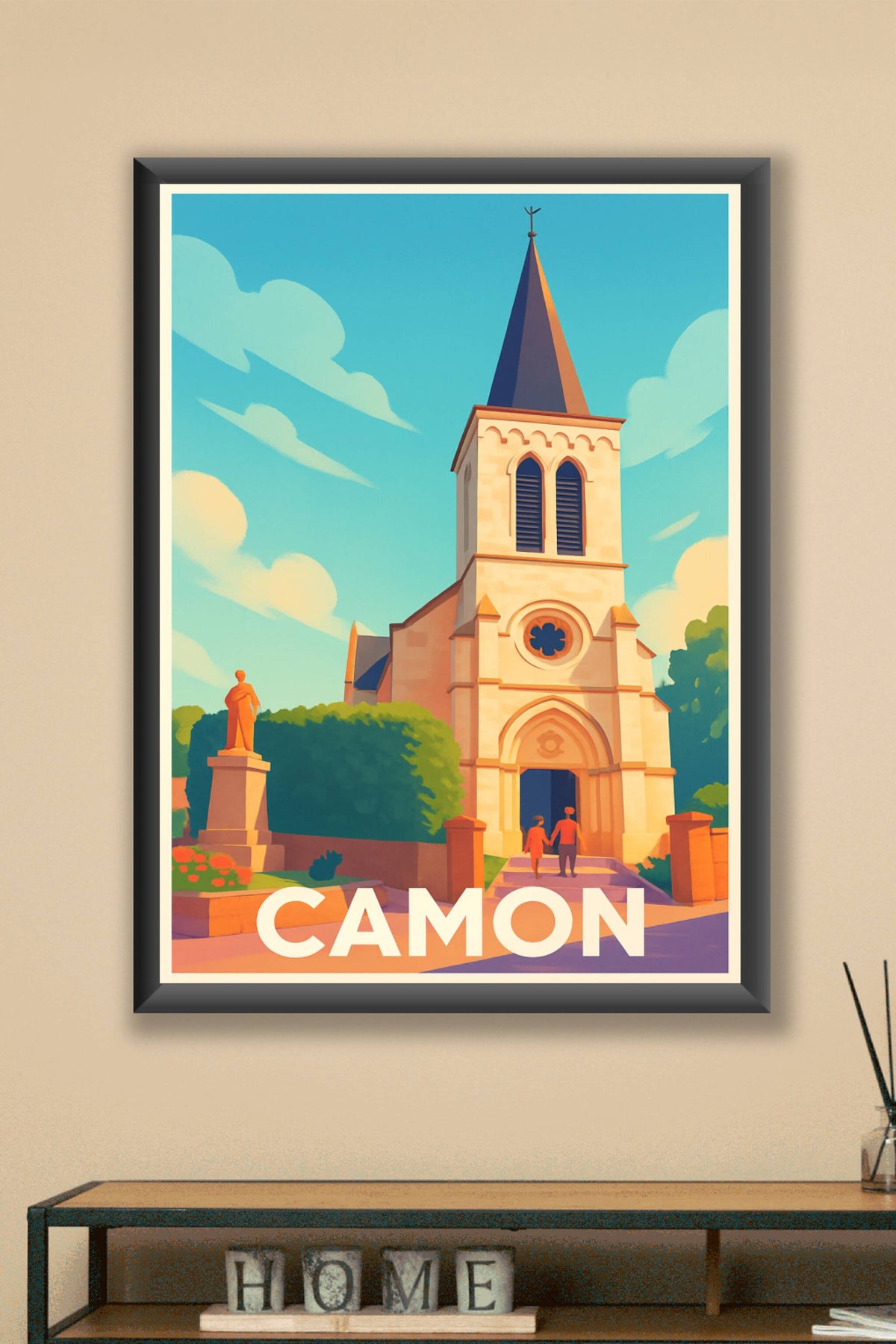 Affiche Camon — Charme et sérénité au cœur de l'église · poster d'art de Camon