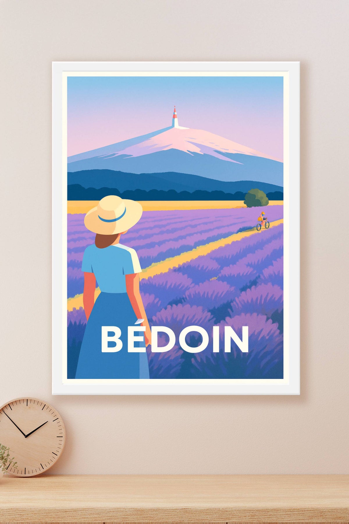 Affiche Bédoin — Évasion champêtre au pied du Mont Ventoux · poster d'art de Bédoin