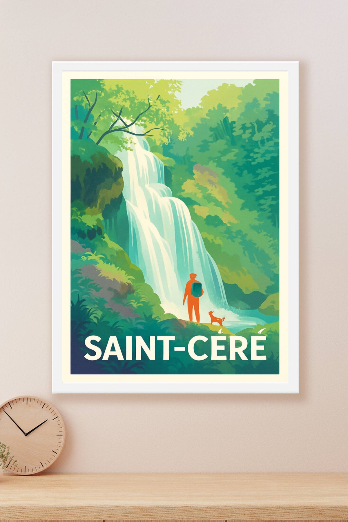 Affiche Saint-Céré — Évasion et nature sauvage · poster d'art de Saint-Céré
