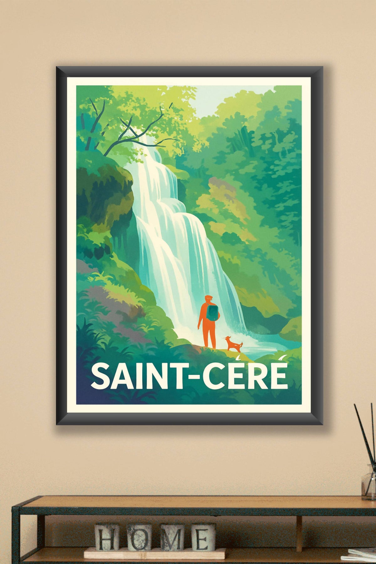 Affiche Saint-Céré — Évasion et nature sauvage · poster d'art de Saint-Céré