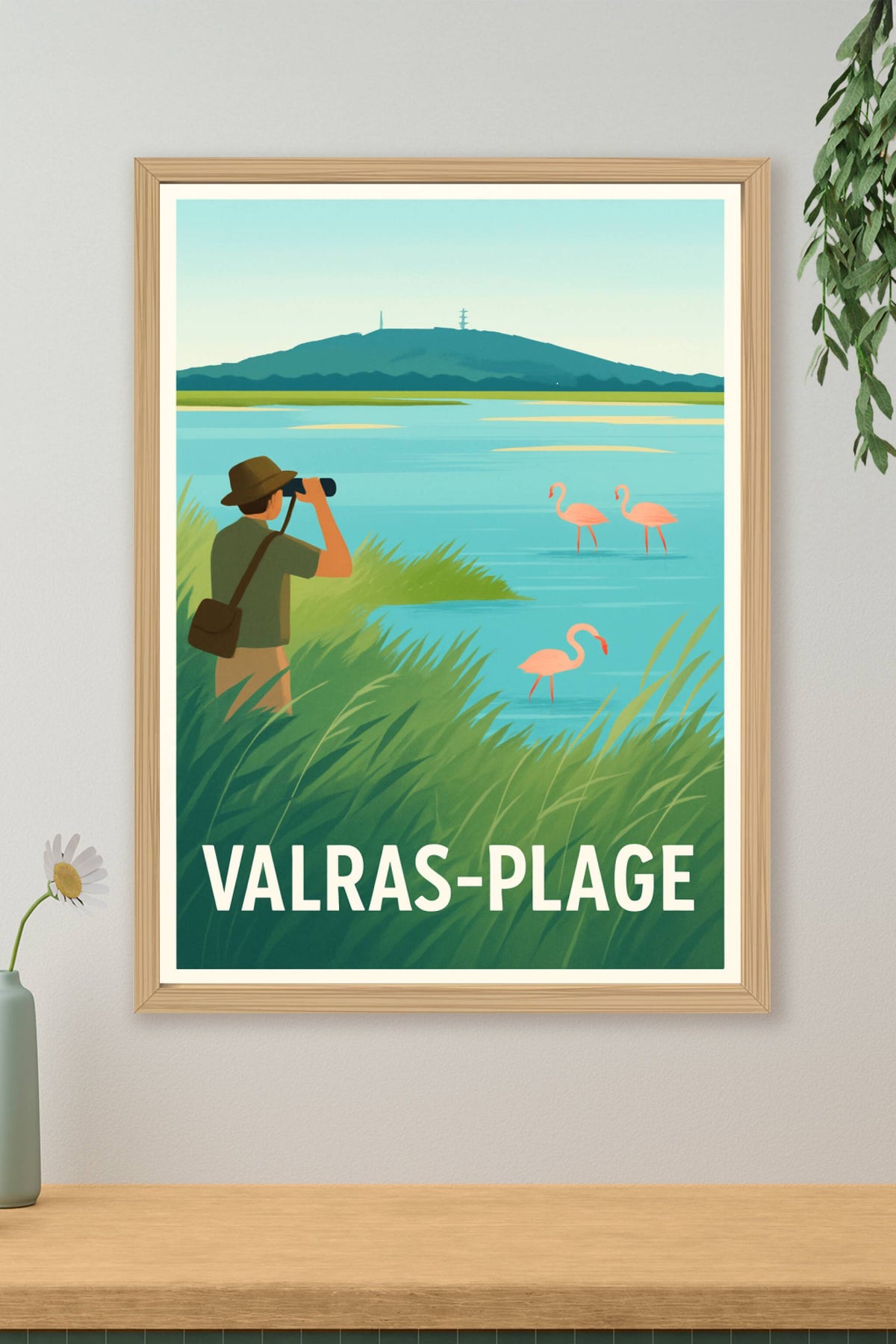 Affiche Valras-Plage — Explorations au cœur de la nature sauvage · poster d'art de Valras-Plage