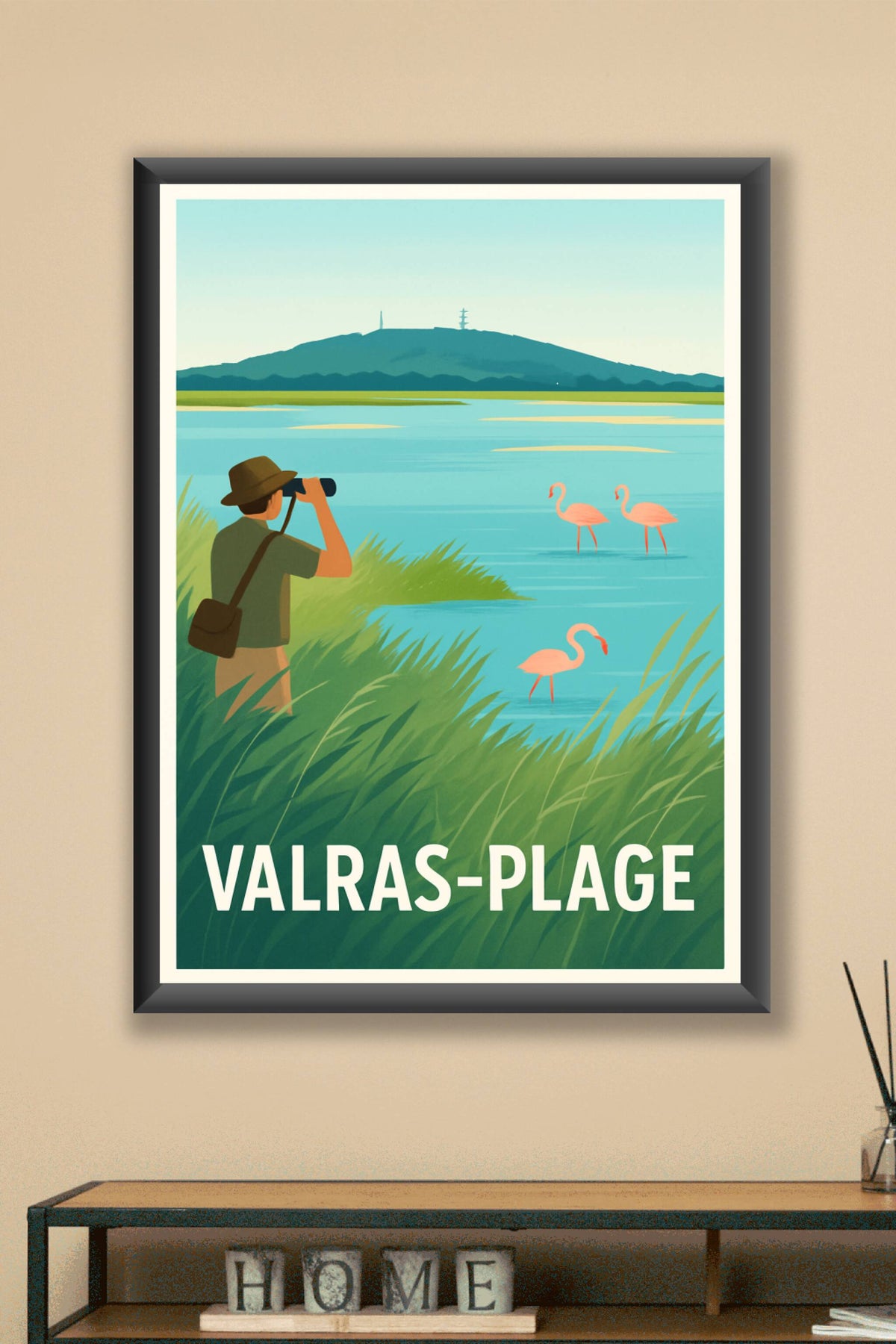 Affiche Valras-Plage — Explorations au cœur de la nature sauvage · poster d'art de Valras-Plage