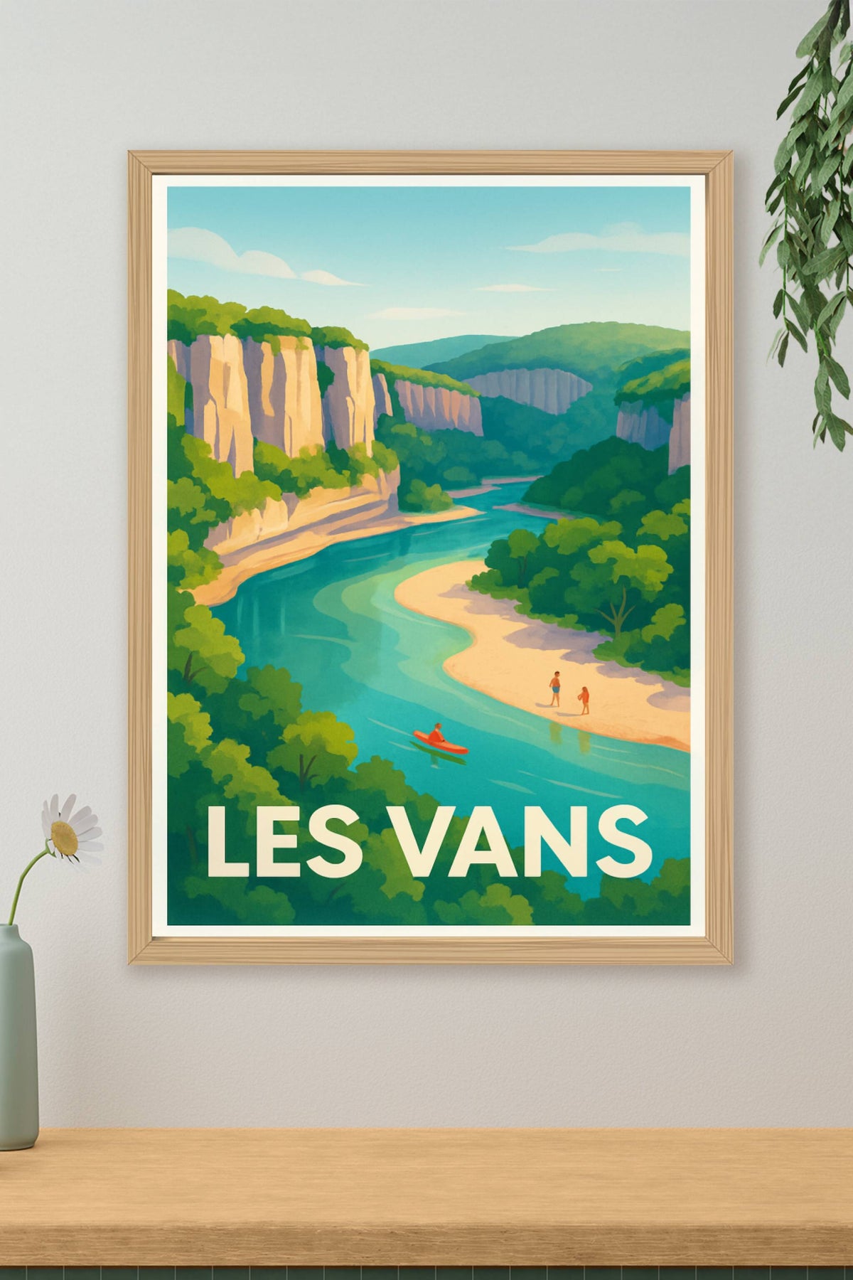 Affiche Les Vans — Évasion Nature et Aventure · poster d'art de Les Vans