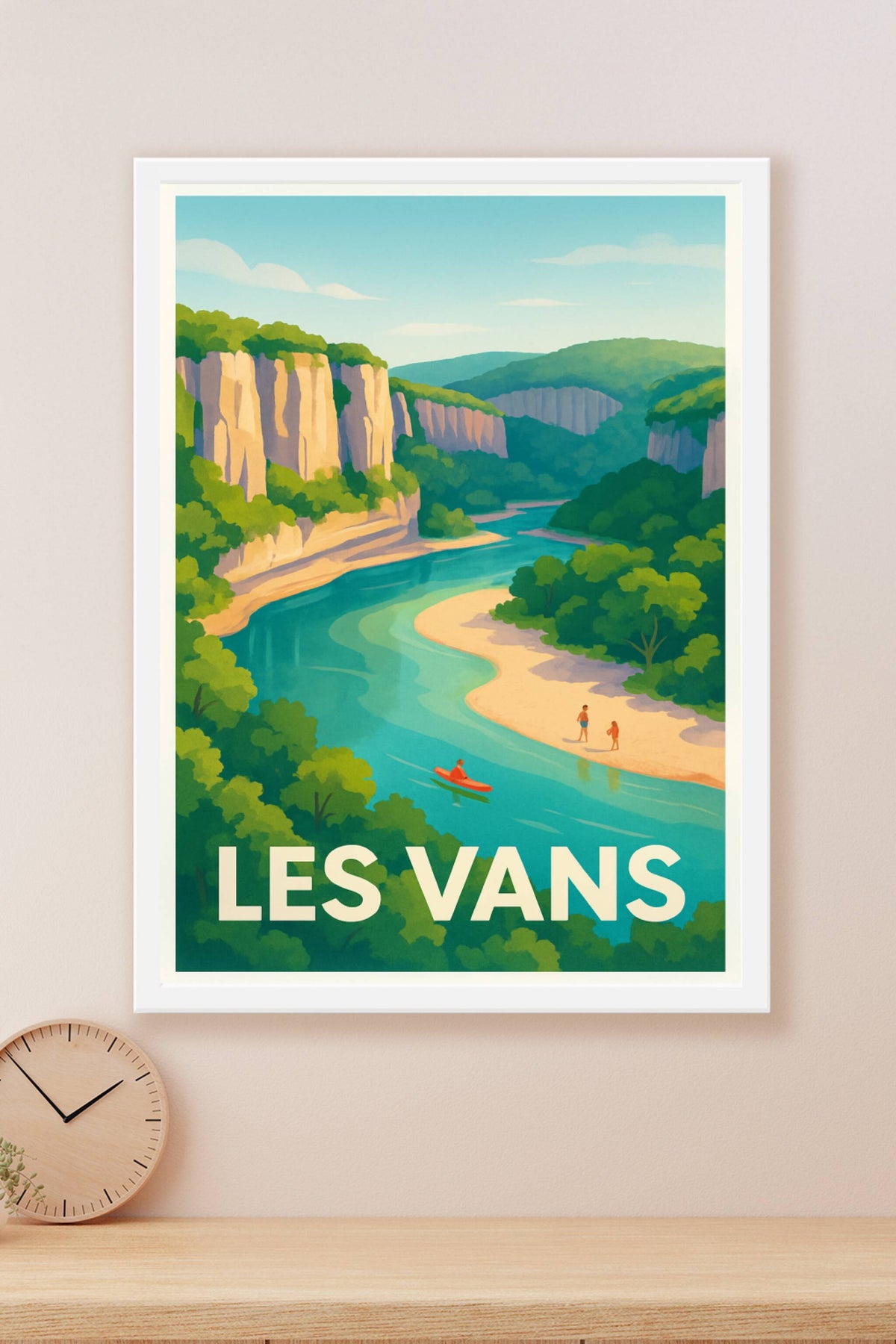 Affiche Les Vans — Évasion Nature et Aventure · poster d'art de Les Vans