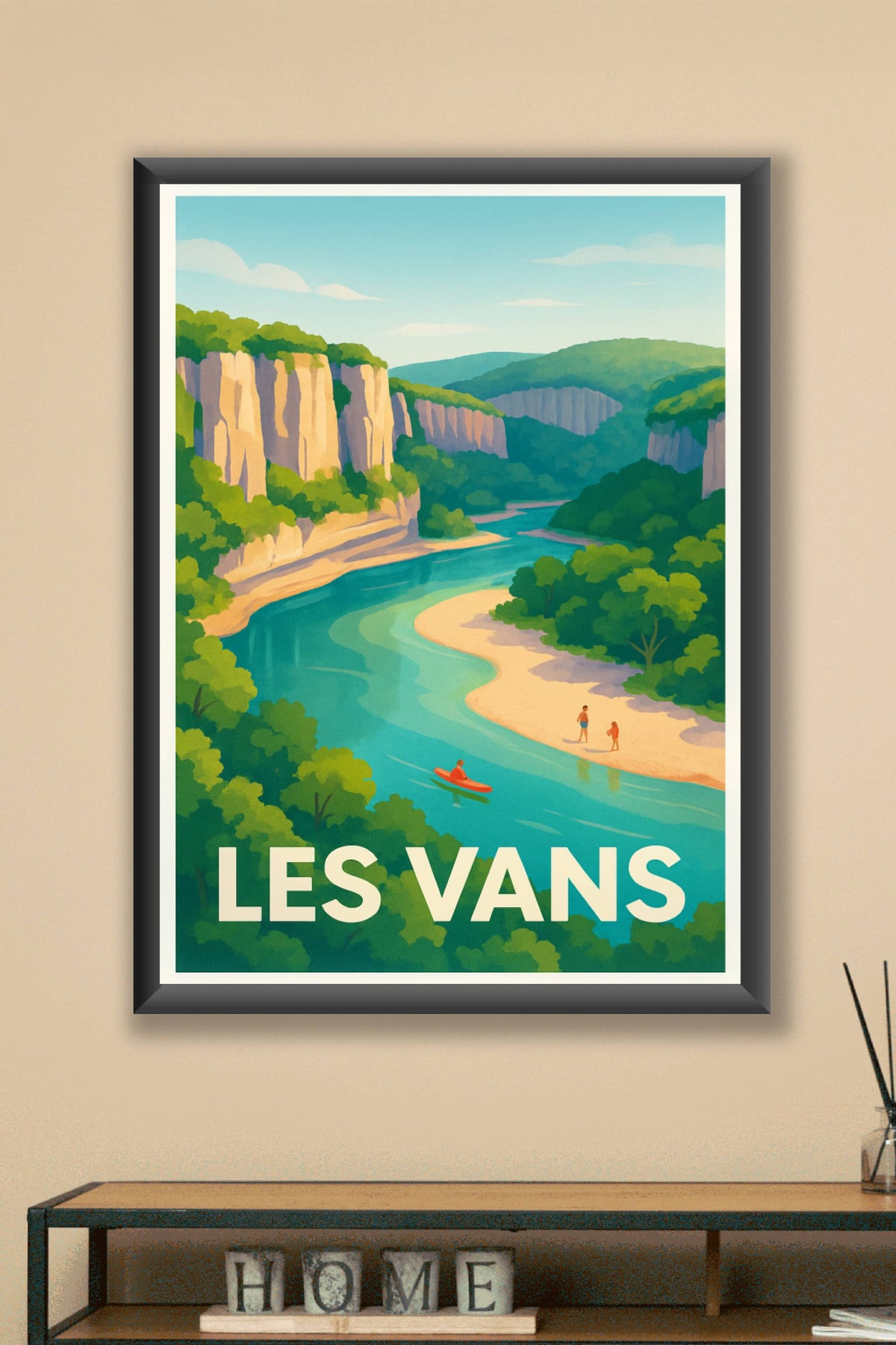 Affiche Les Vans — Évasion Nature et Aventure · poster d'art de Les Vans